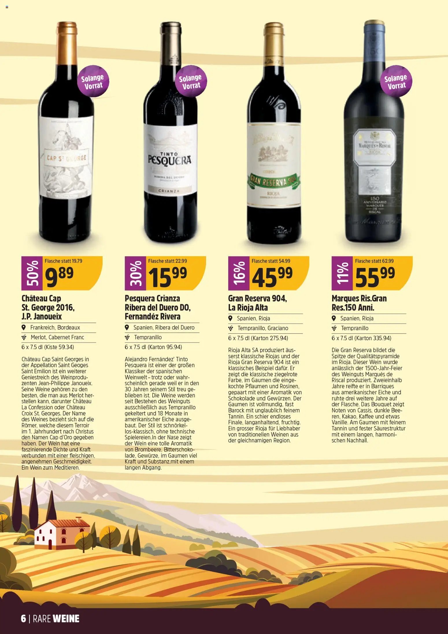 TopCC Aktionen Weine (2025-12-08 - 2025-12-31)