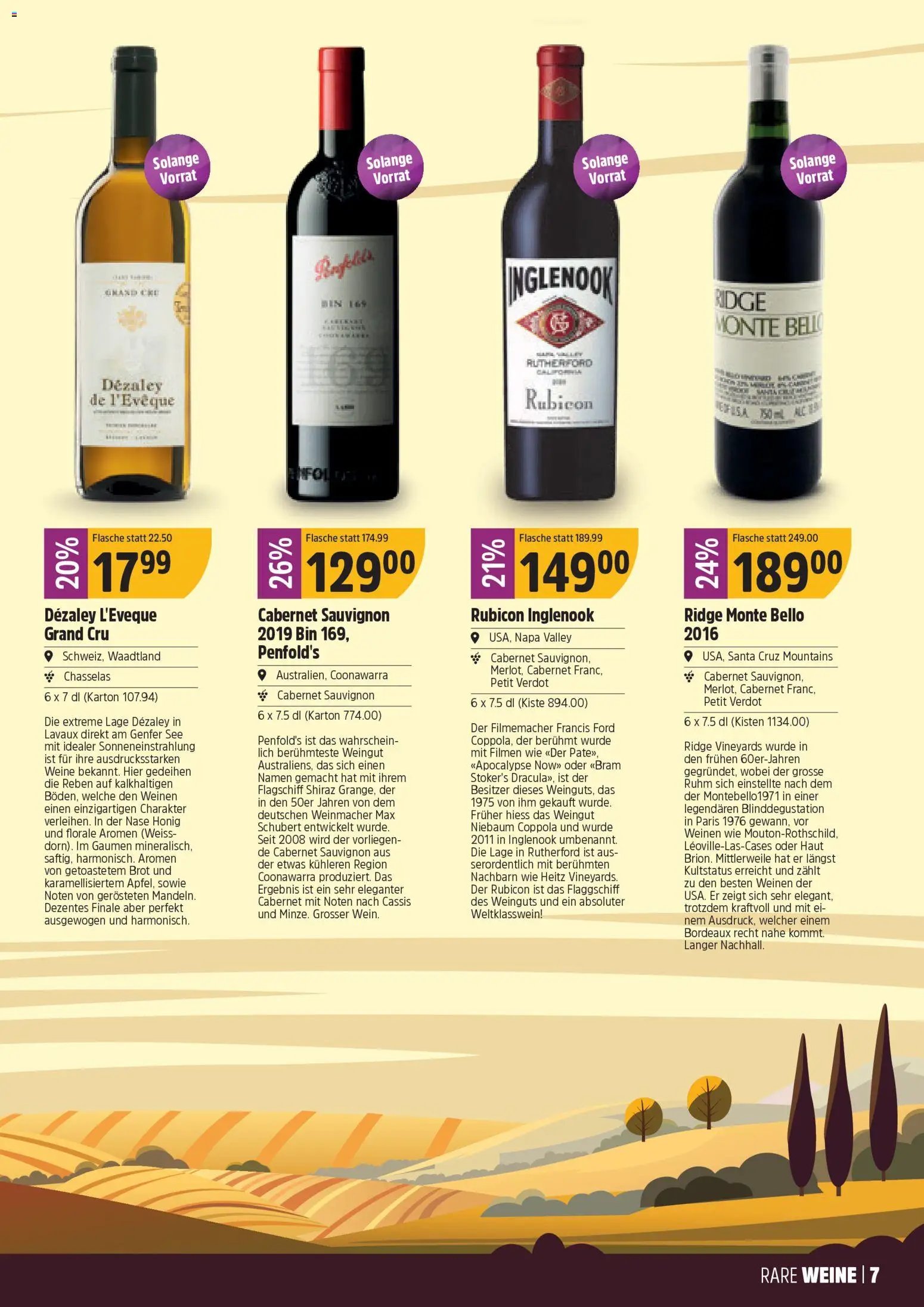 TopCC Aktionen Weine (2025-12-08 - 2025-12-31)