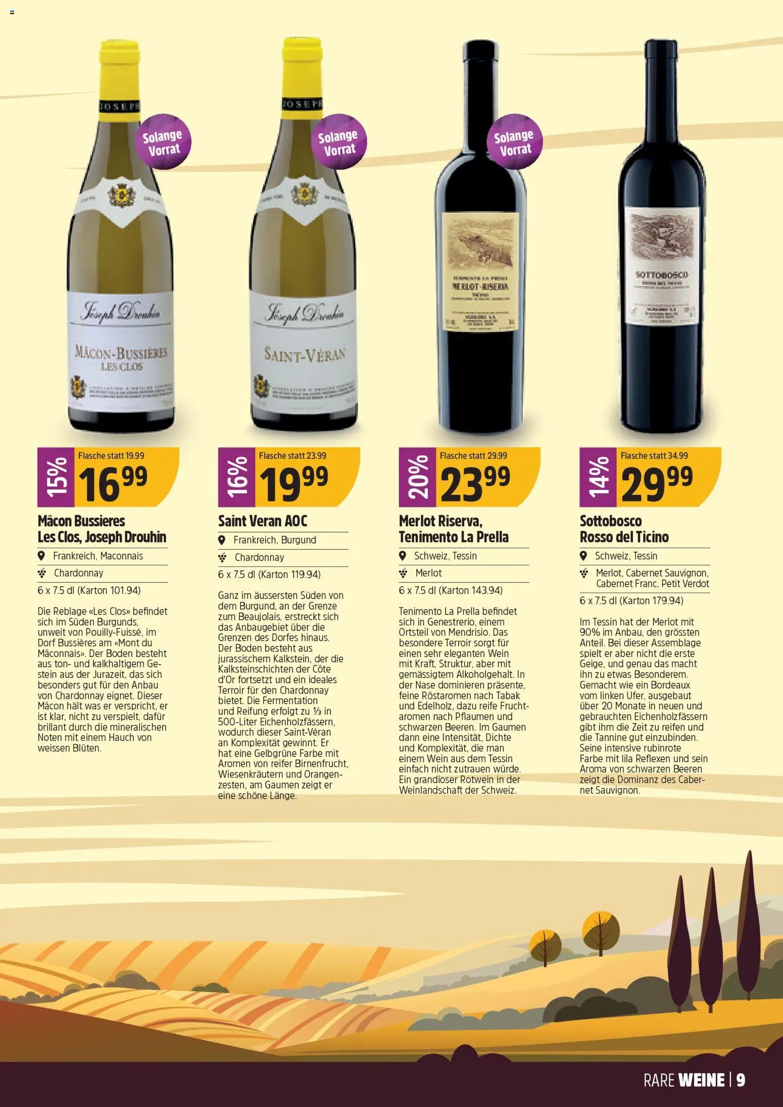 TopCC Aktionen Weine (2025-12-08 - 2025-12-31)