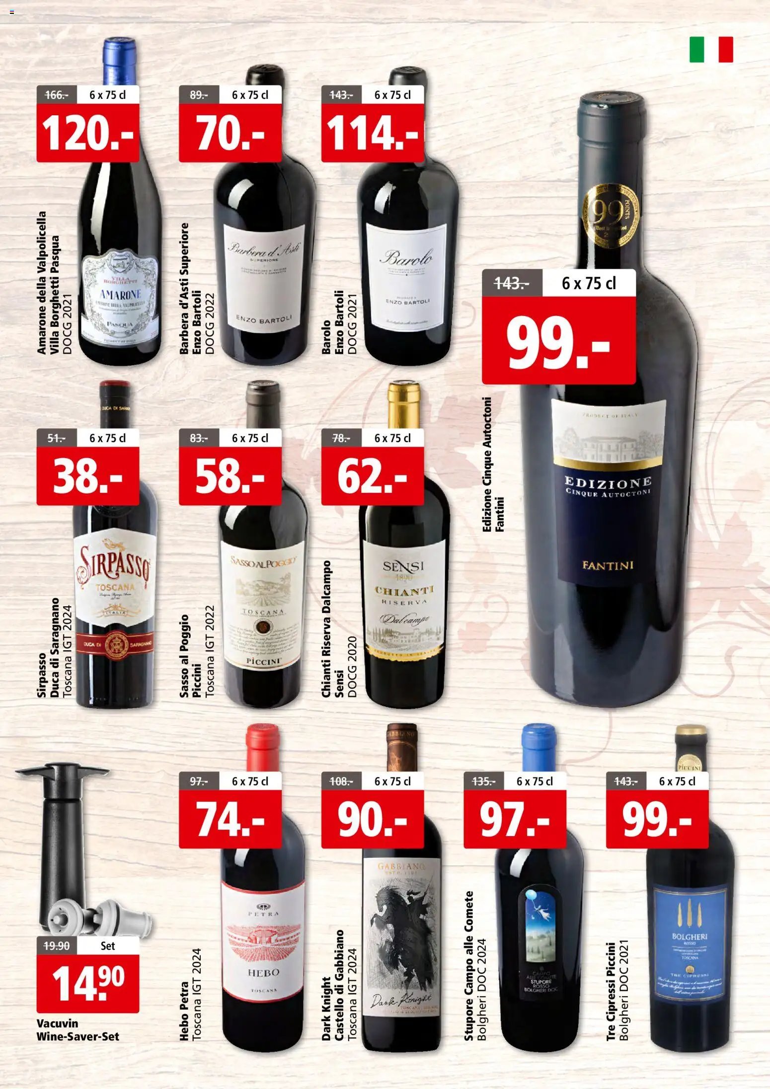 Aligro aktionen Foire aux vins Schlieren, Gossau SG, Frauenfeld, Rapperswil-Jona, Sargans, Bern