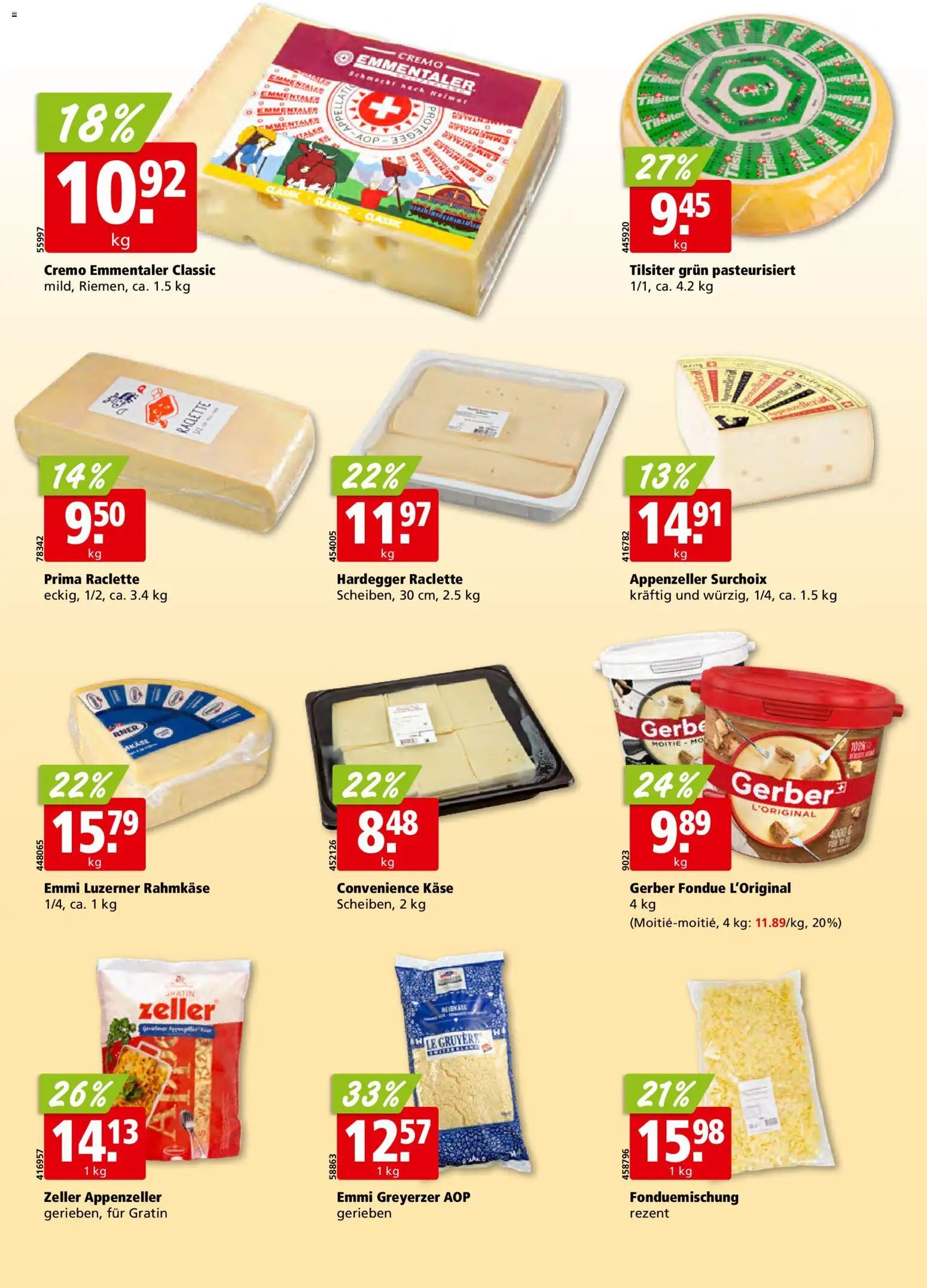 Aligro Aktionen Schlieren, Gossau SG, Frauenfeld, Rapperswil-Jona, Sargans, Bern, Brüttisellen, Pratteln, Emmen, Spreitenbach (2025-11-17 - 2025-11-22) | 16