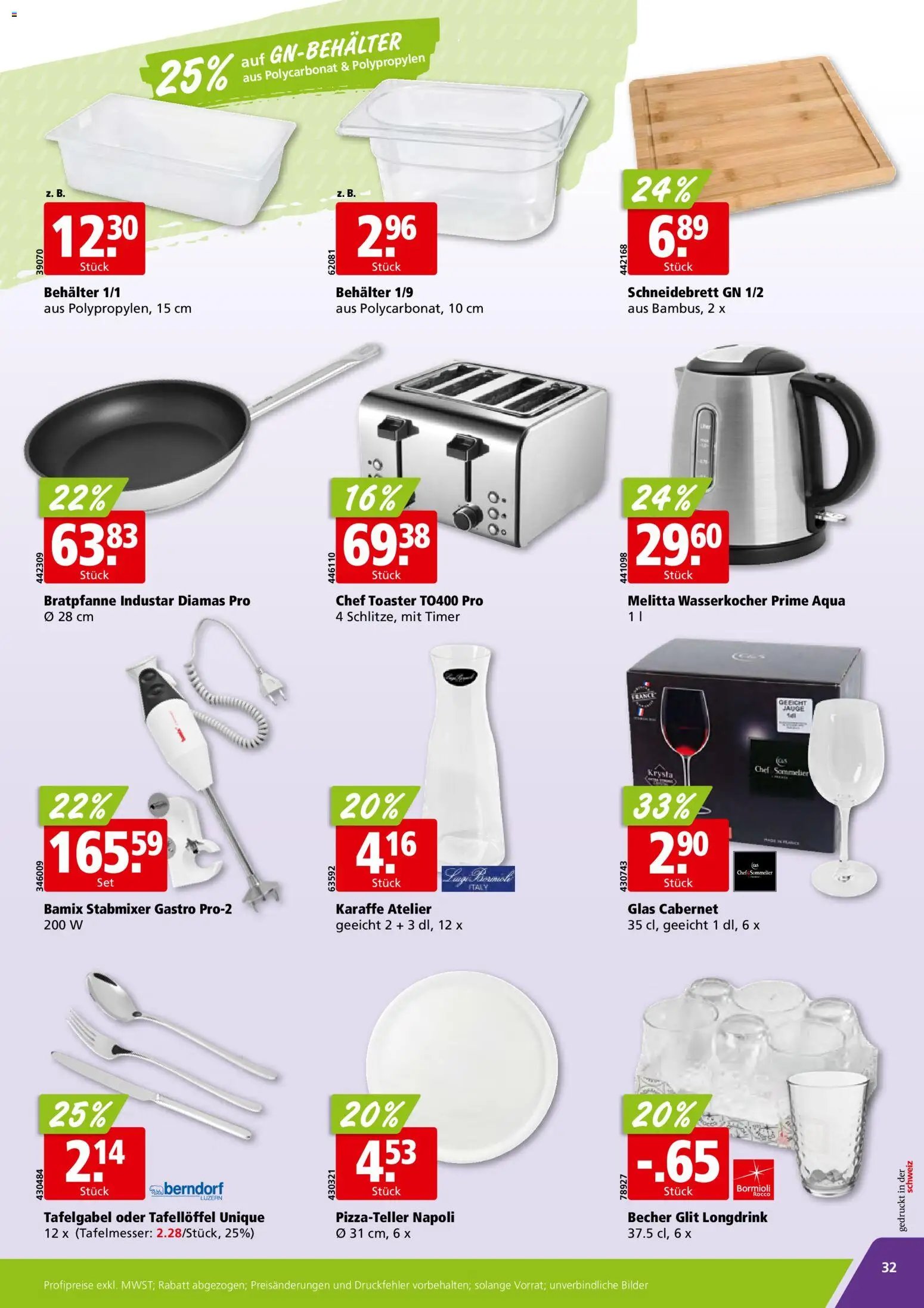 Aligro Aktionen Schlieren, Gossau SG, Frauenfeld, Rapperswil-Jona, Sargans, Bern, Brüttisellen, Pratteln, Emmen, Spreitenbach (2025-11-17 - 2025-11-22) | 32