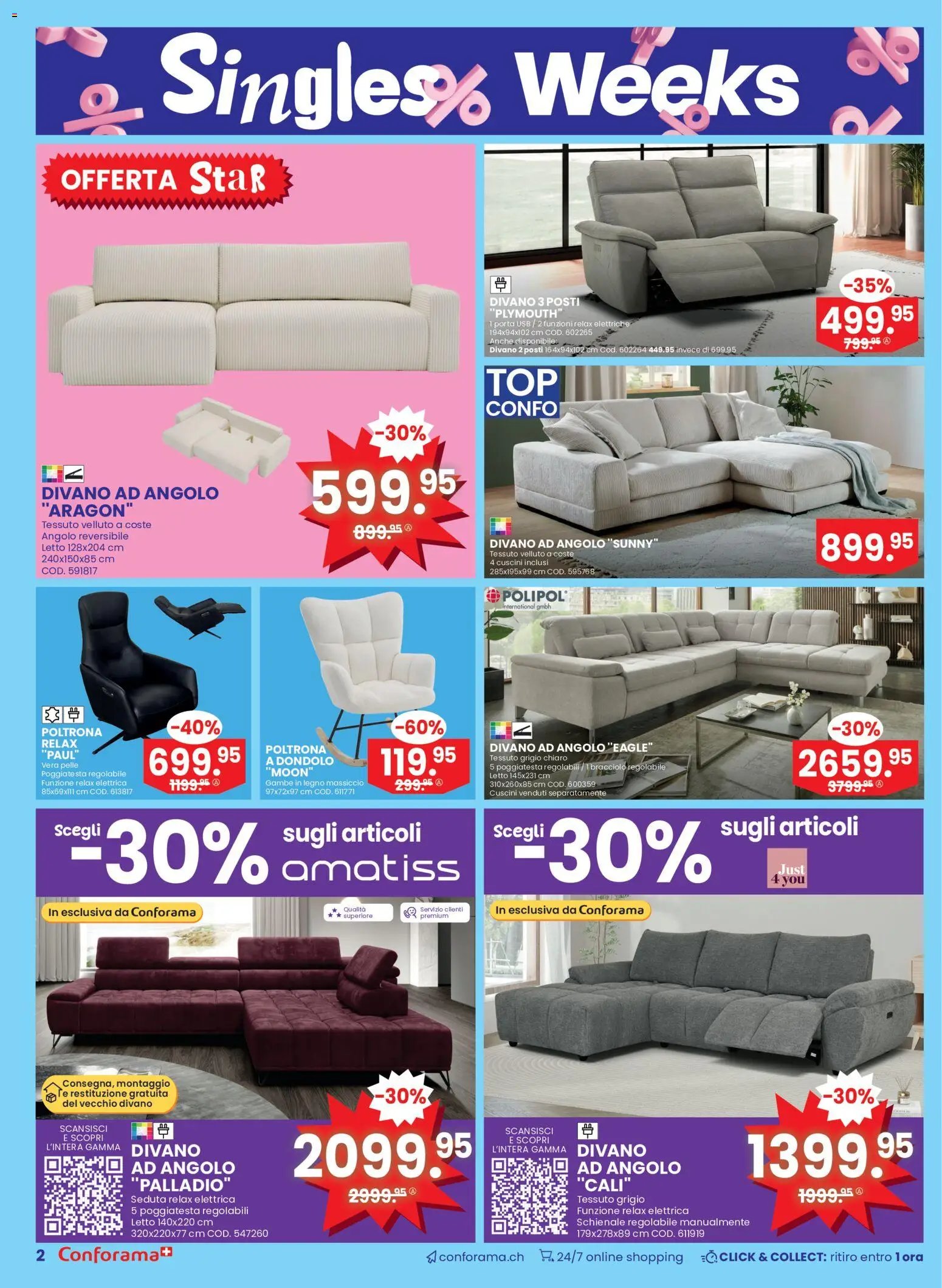 Conforama Aktionen Singles IT (2025-11-05 - 2025-11-22) | 2