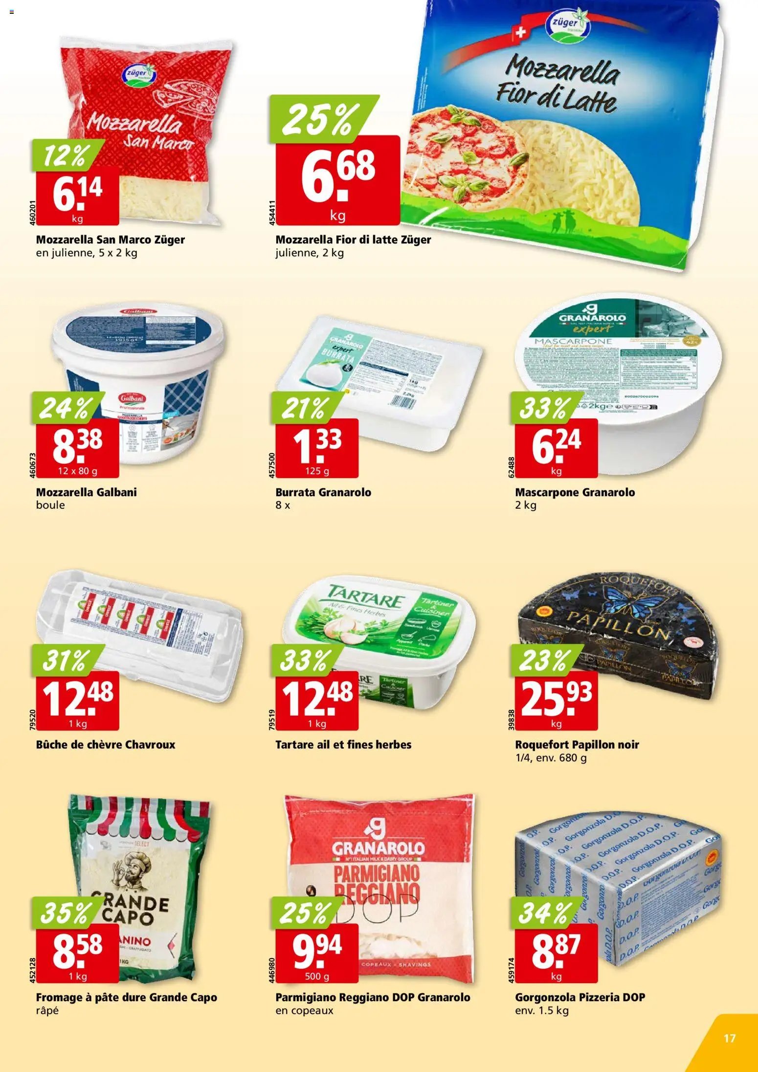 Aligro aktionen Chavannes, Matran, Genève, Sion