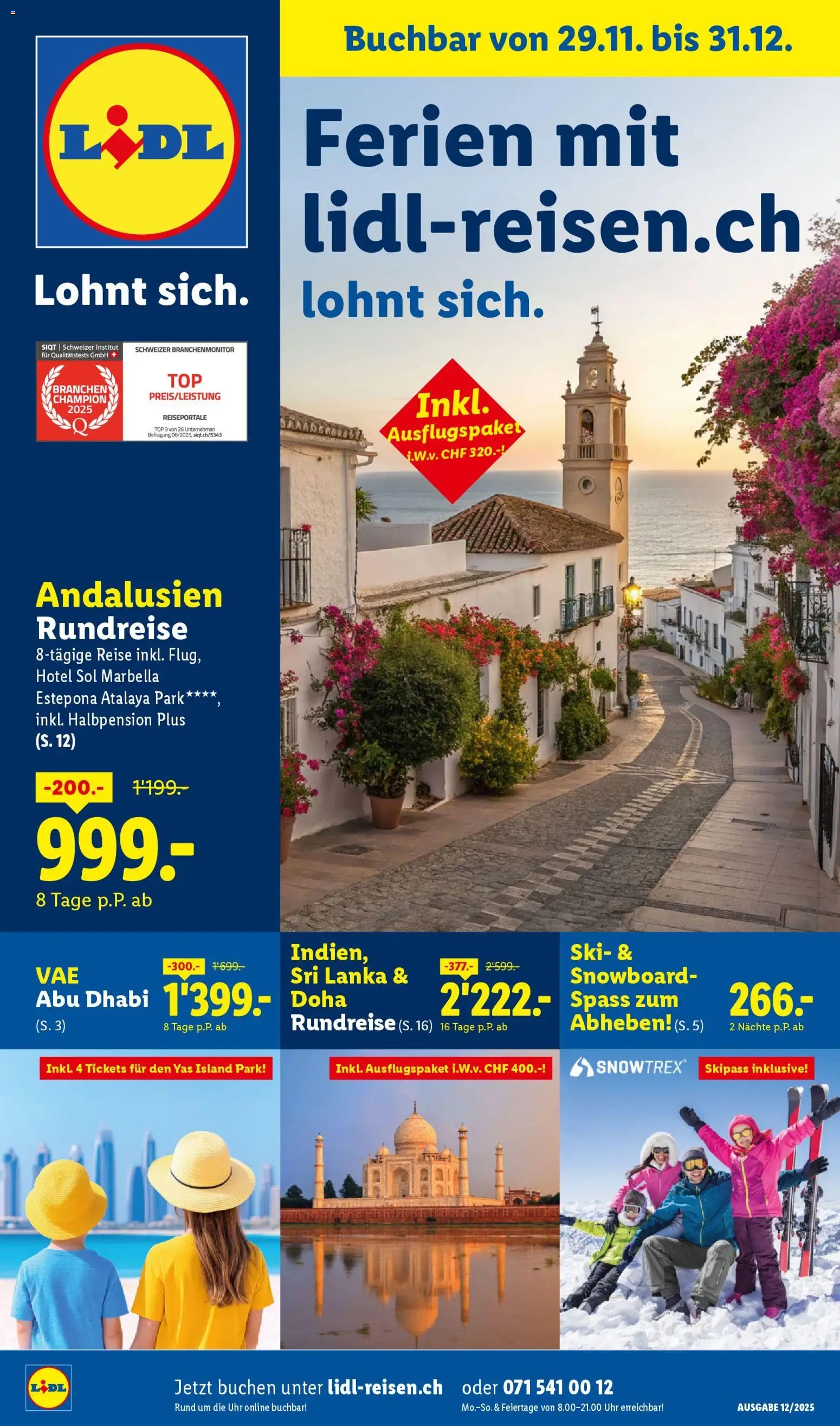 Lidl Aktionen Reisen Dezember (2025-11-29 - 2025-12-31) | 1