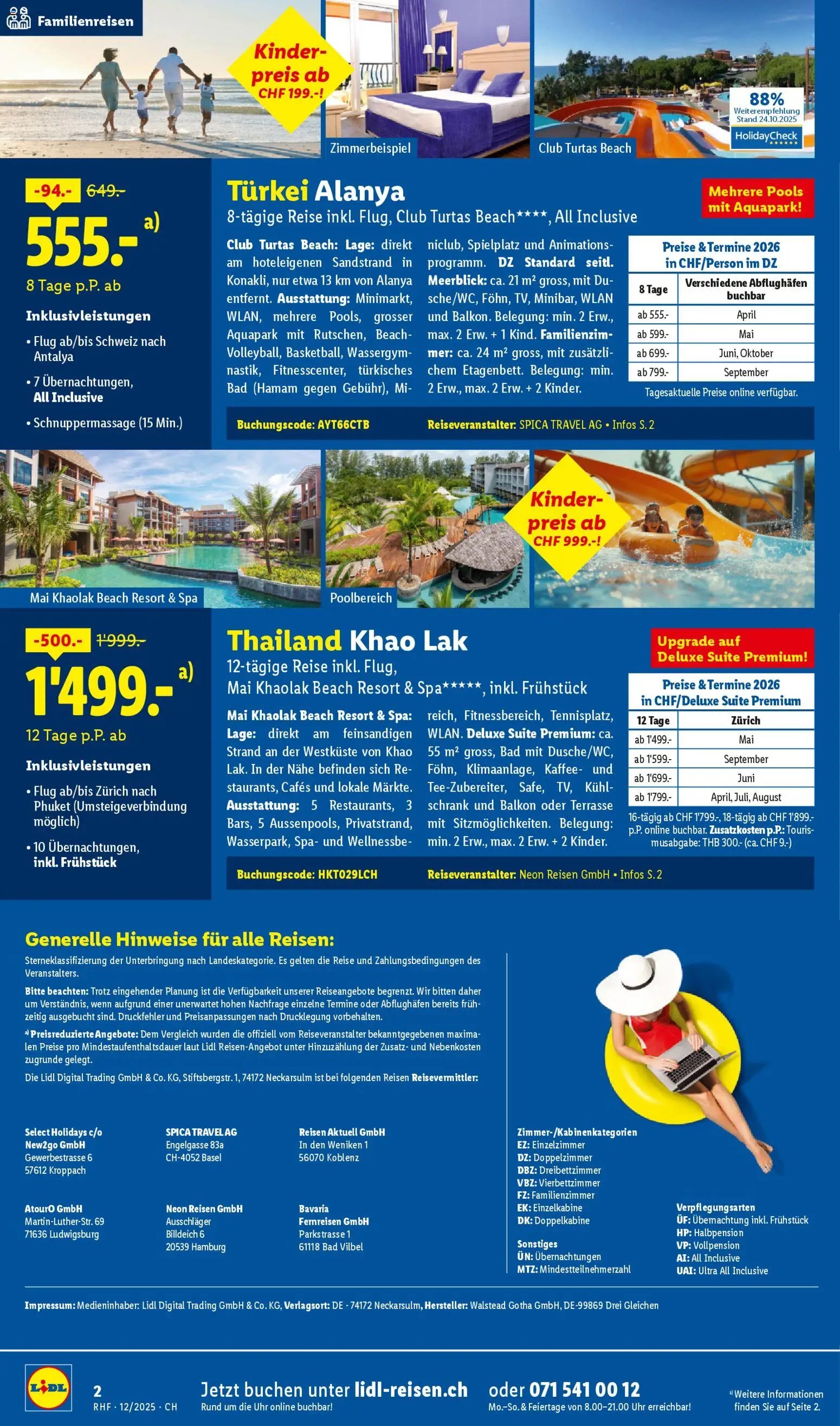 Lidl Aktionen Reisen Dezember (2025-11-29 - 2025-12-31) | 2