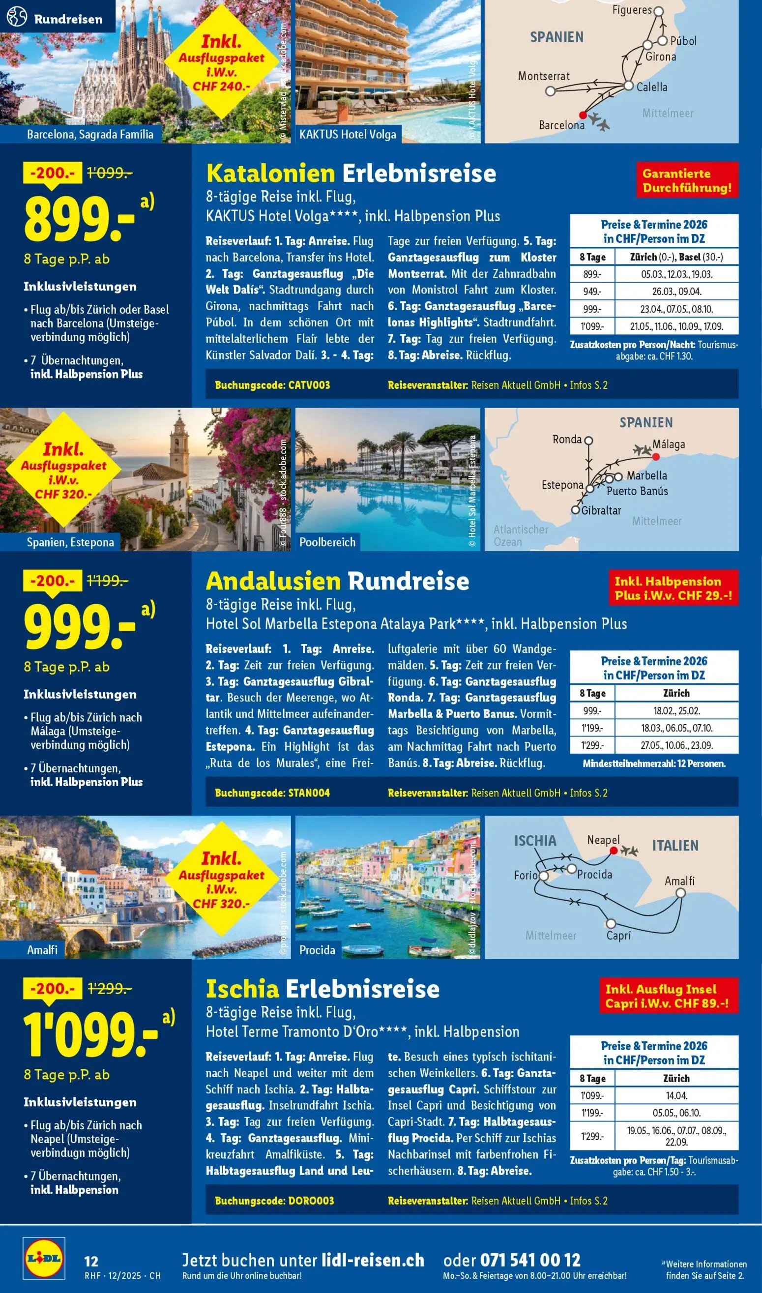 Lidl Aktionen Reisen Dezember (2025-11-29 - 2025-12-31) | 12