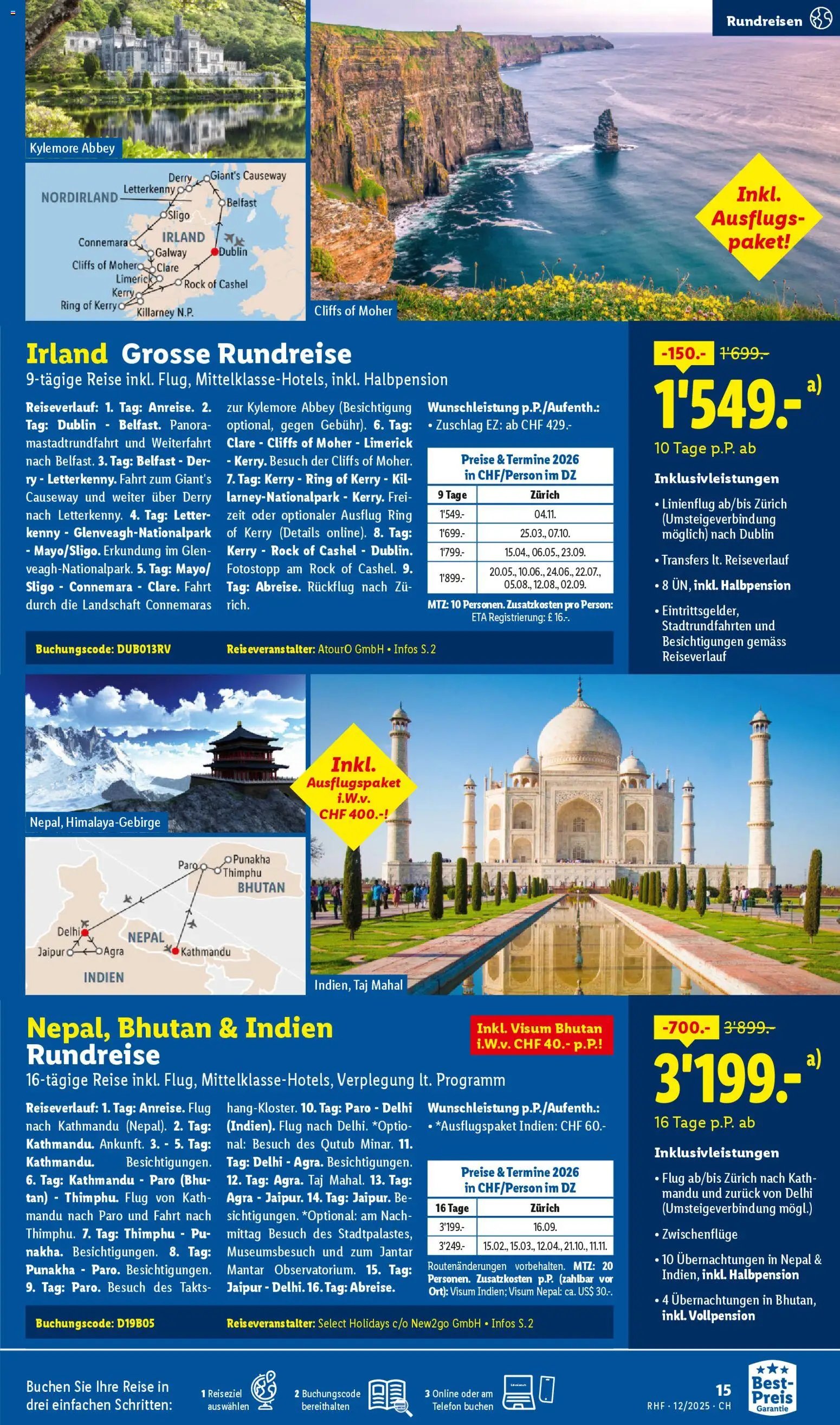 Lidl Aktionen Reisen Dezember (2025-11-29 - 2025-12-31) | 15