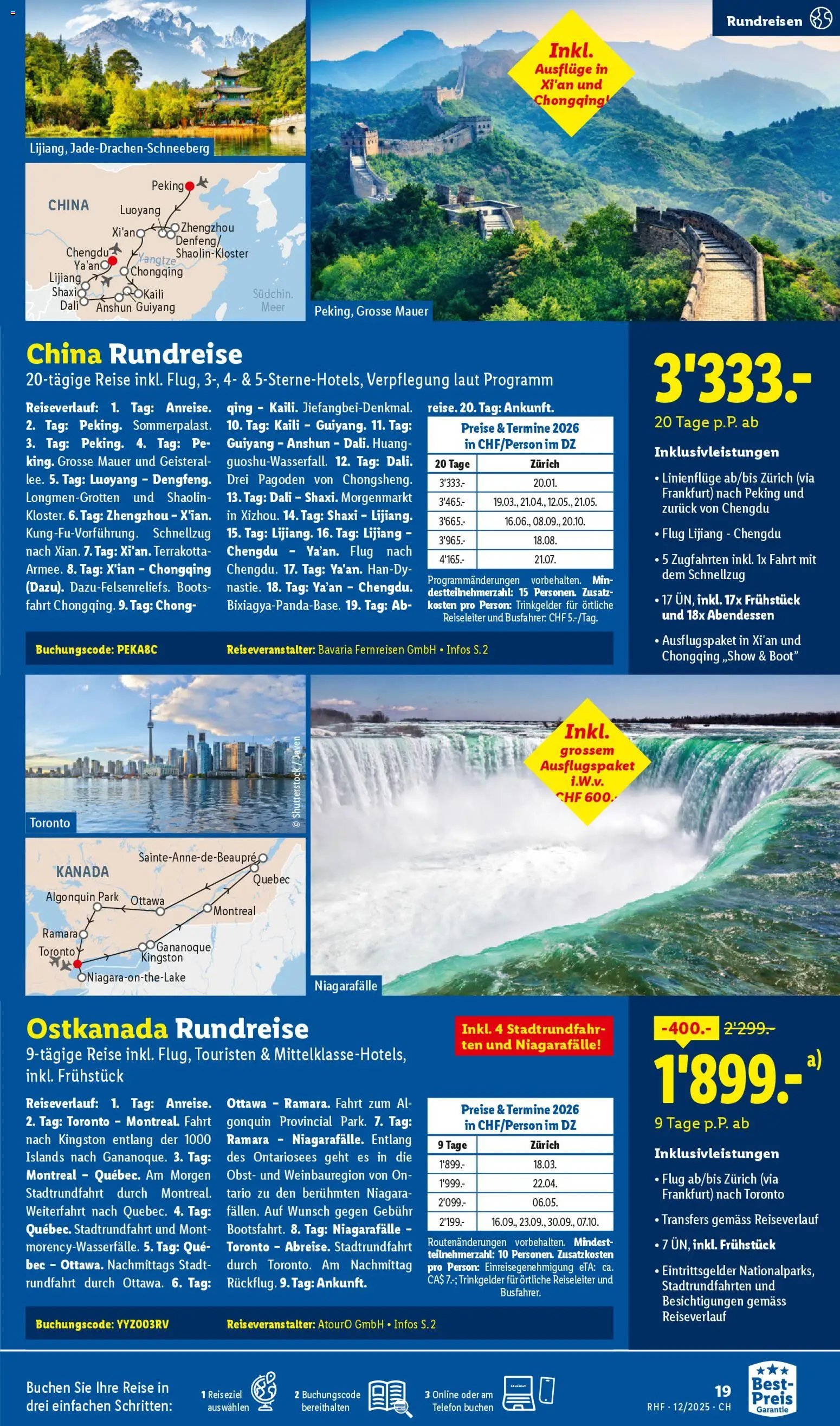 Lidl Aktionen Reisen Dezember (2025-11-29 - 2025-12-31) | 19