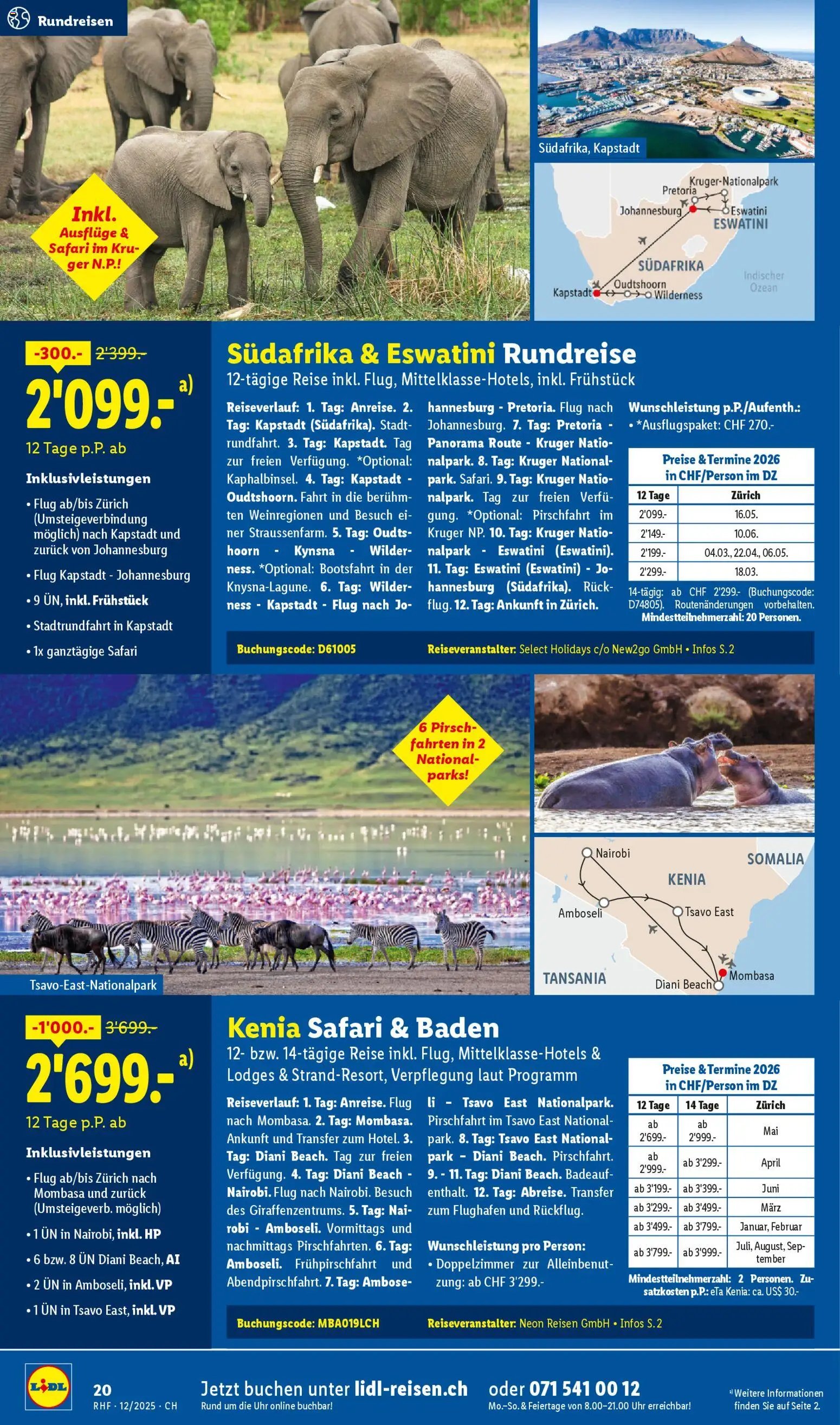 Lidl Aktionen Reisen Dezember (2025-11-29 - 2025-12-31) | 20