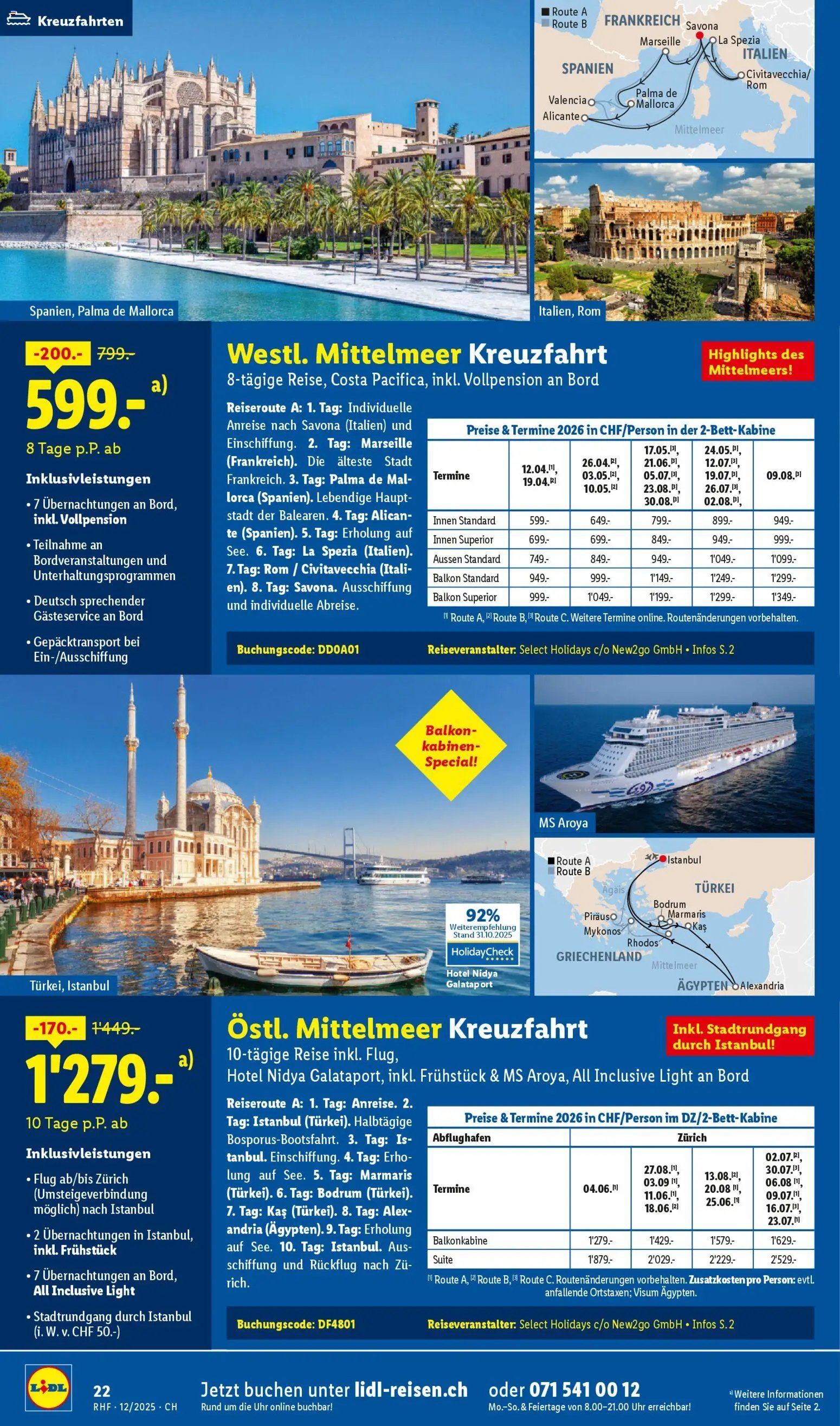 Lidl Aktionen Reisen Dezember (2025-11-29 - 2025-12-31) | 22
