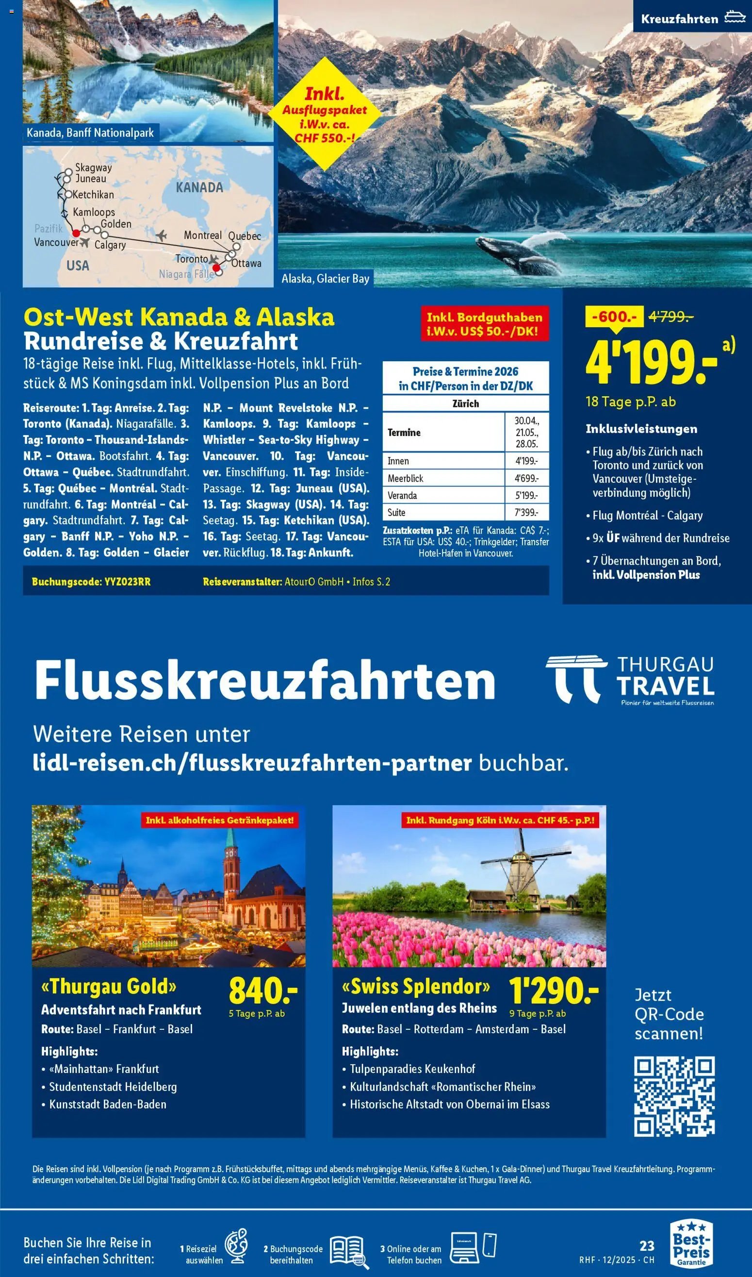 Lidl Aktionen Reisen Dezember (2025-11-29 - 2025-12-31) | 23