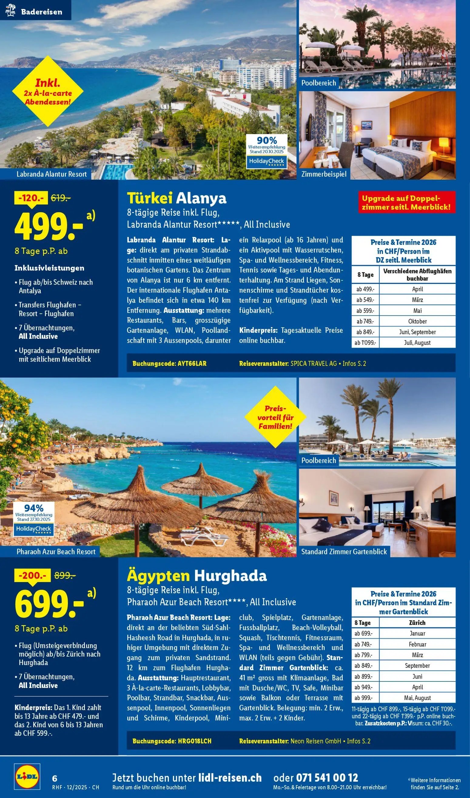 Lidl Aktionen Reisen Dezember (2025-11-29 - 2025-12-31) | 6