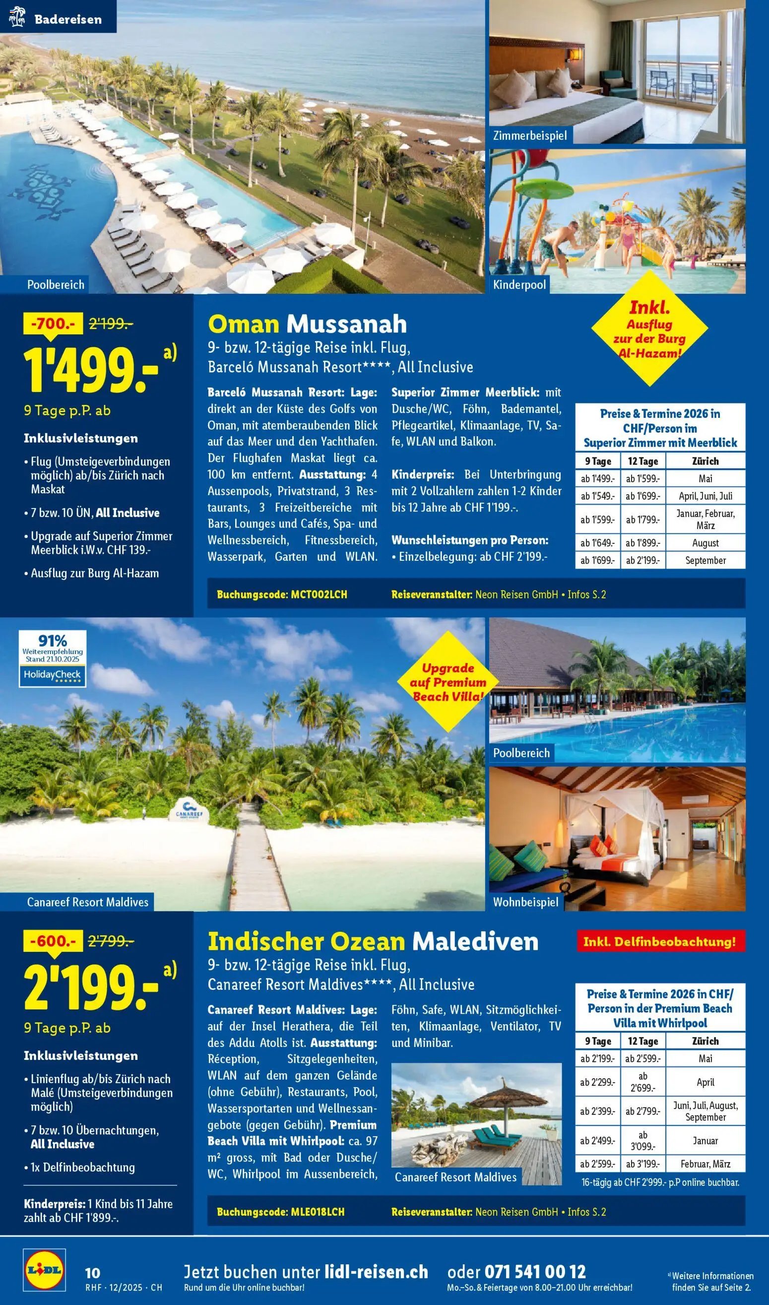 Lidl Aktionen Reisen Dezember (2025-11-29 - 2025-12-31) | 10