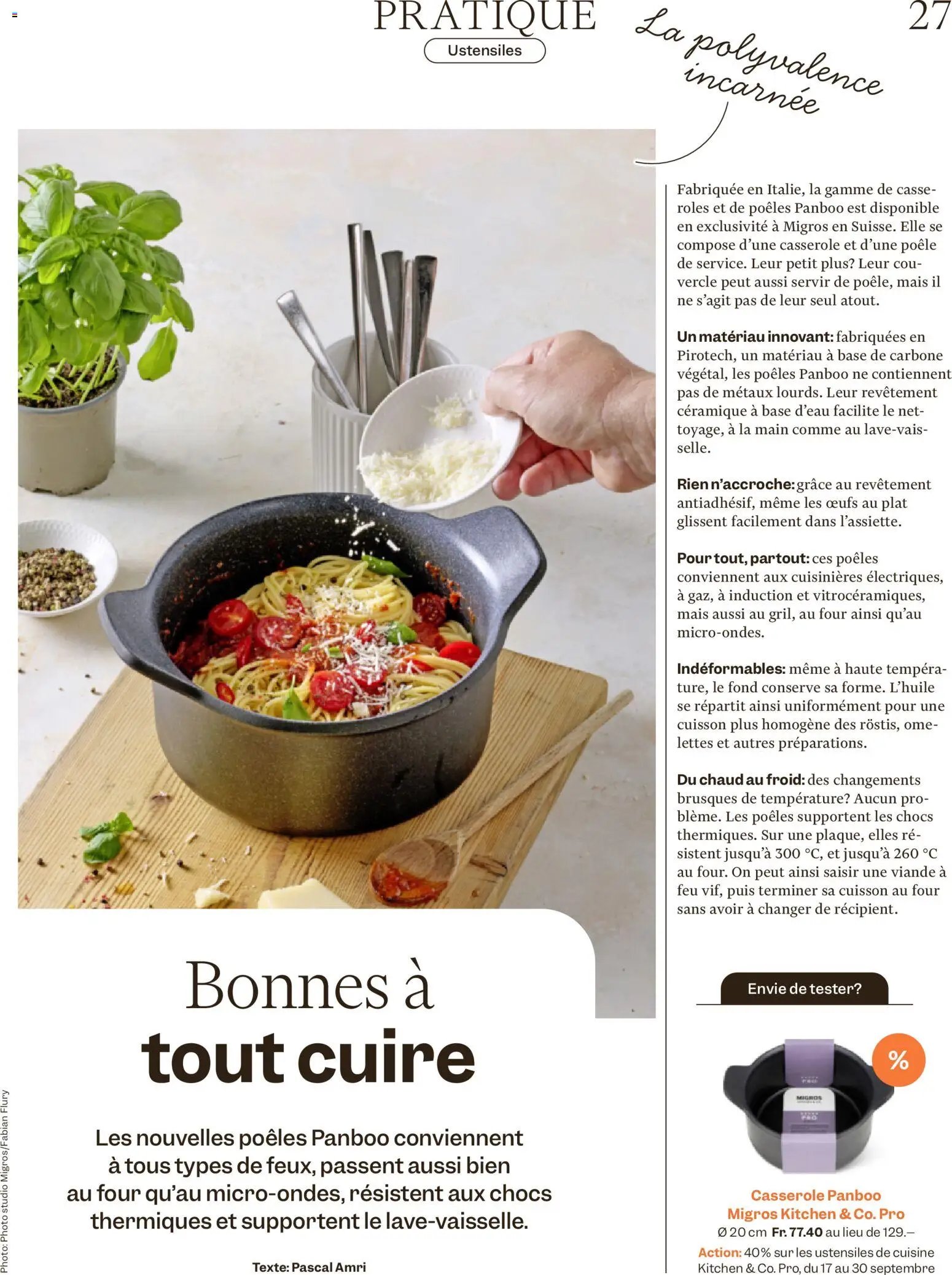 Migros aktionen Magazine FR