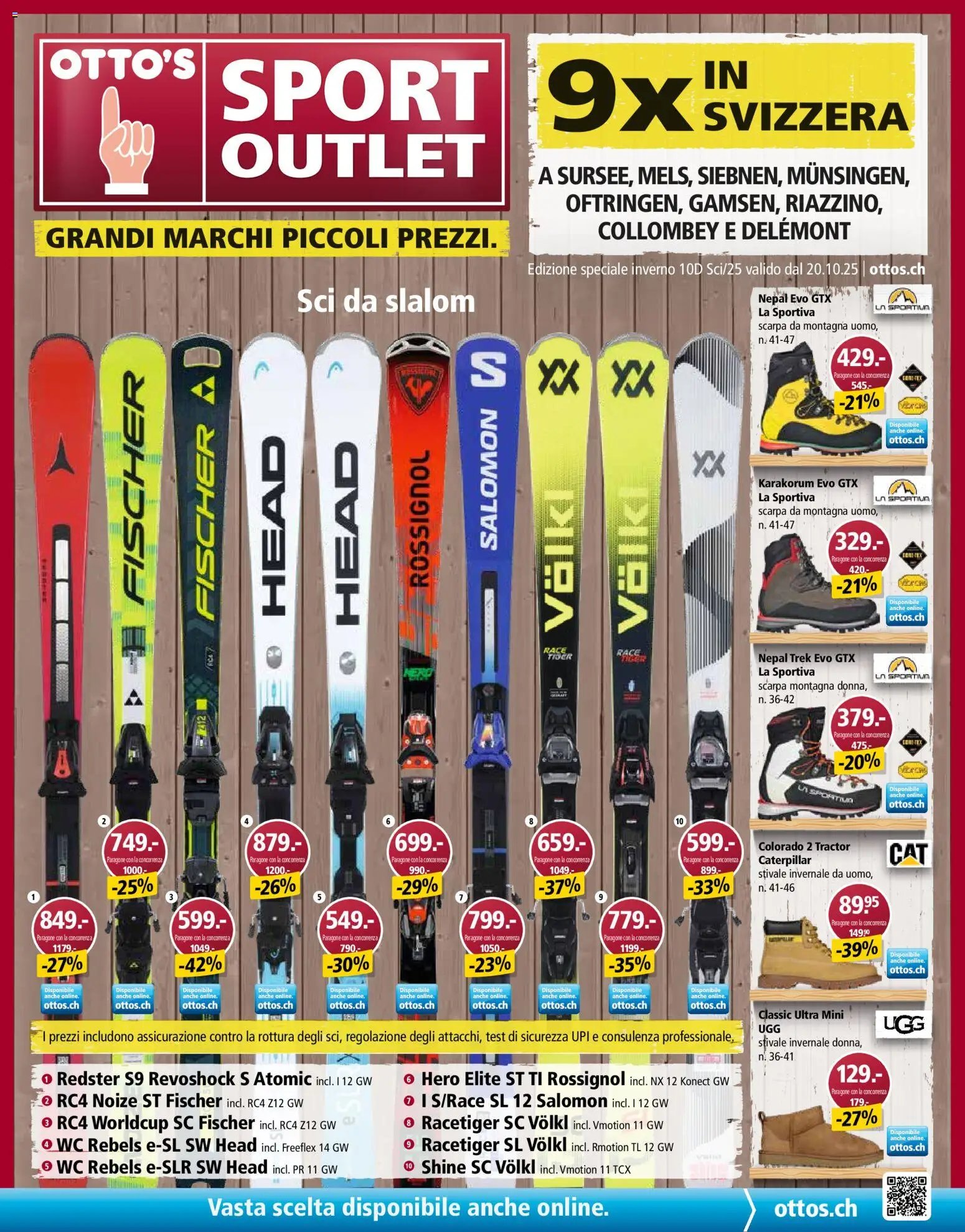 Otto's aktionen Speciale sport invernali