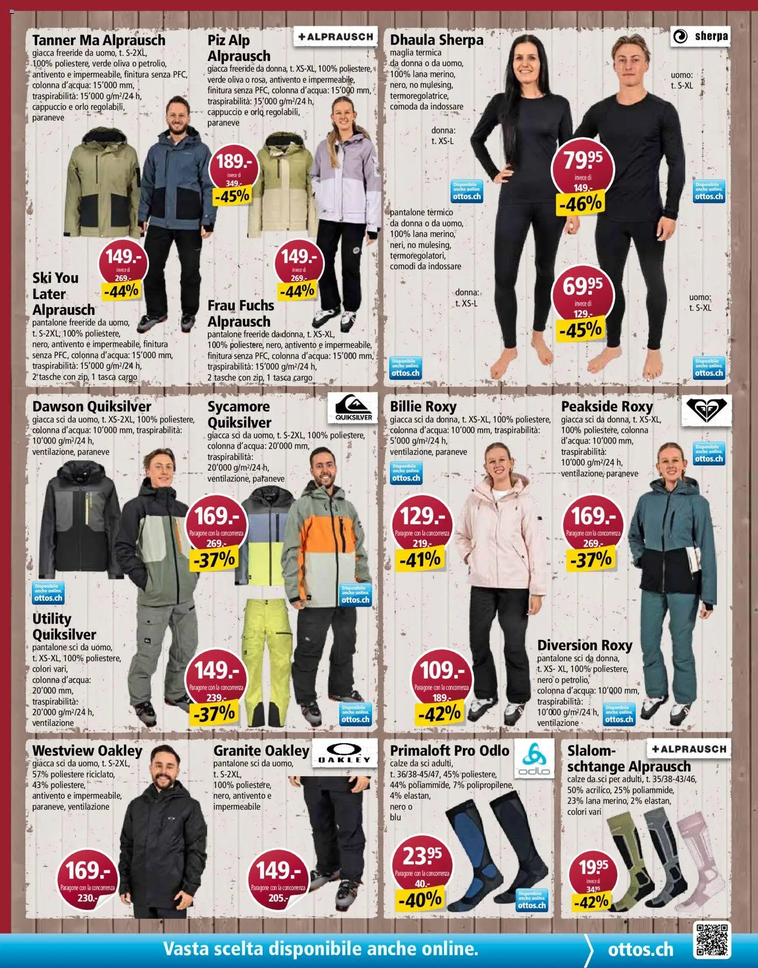 Otto's aktionen Speciale sport invernali