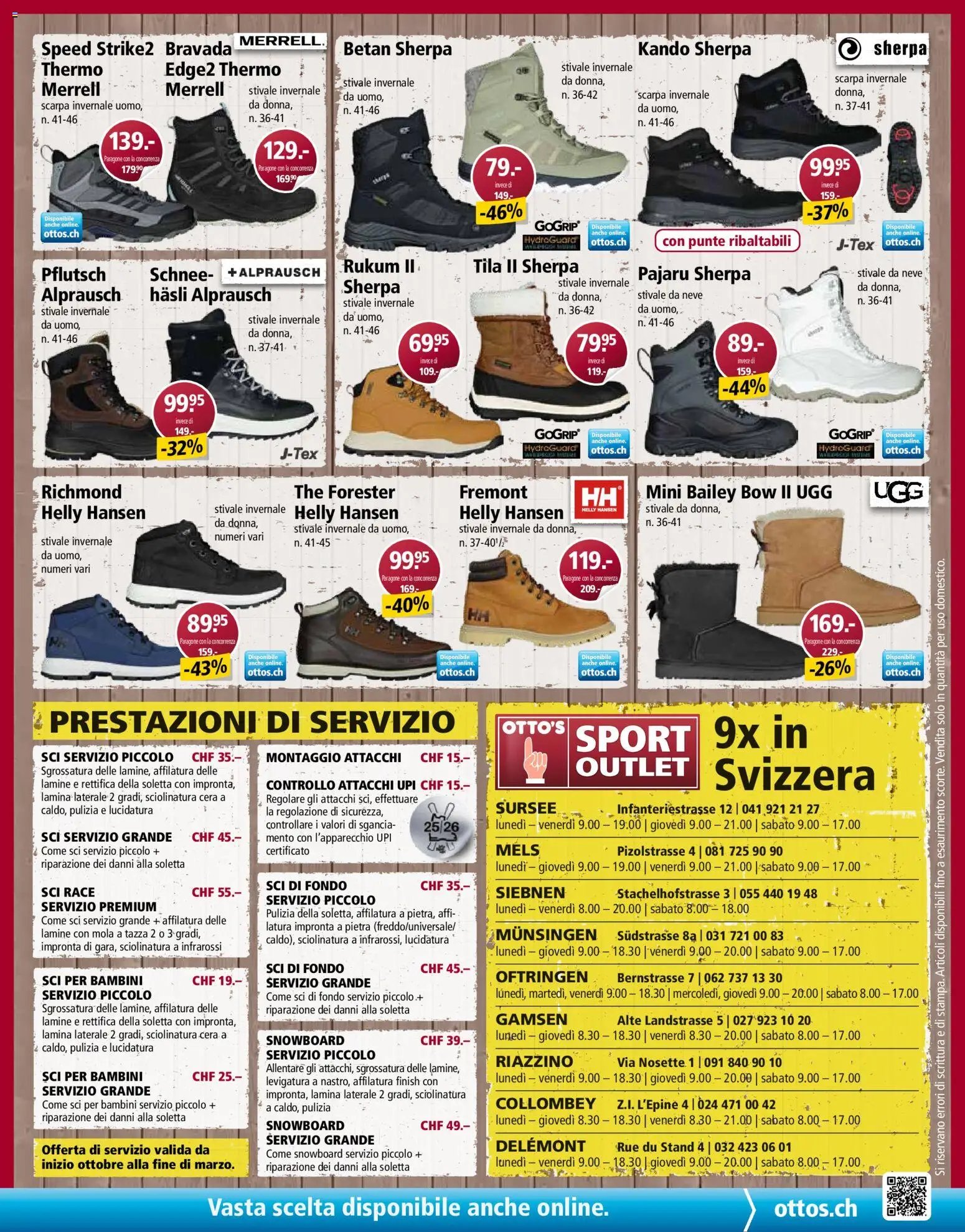 Otto's aktionen Speciale sport invernali
