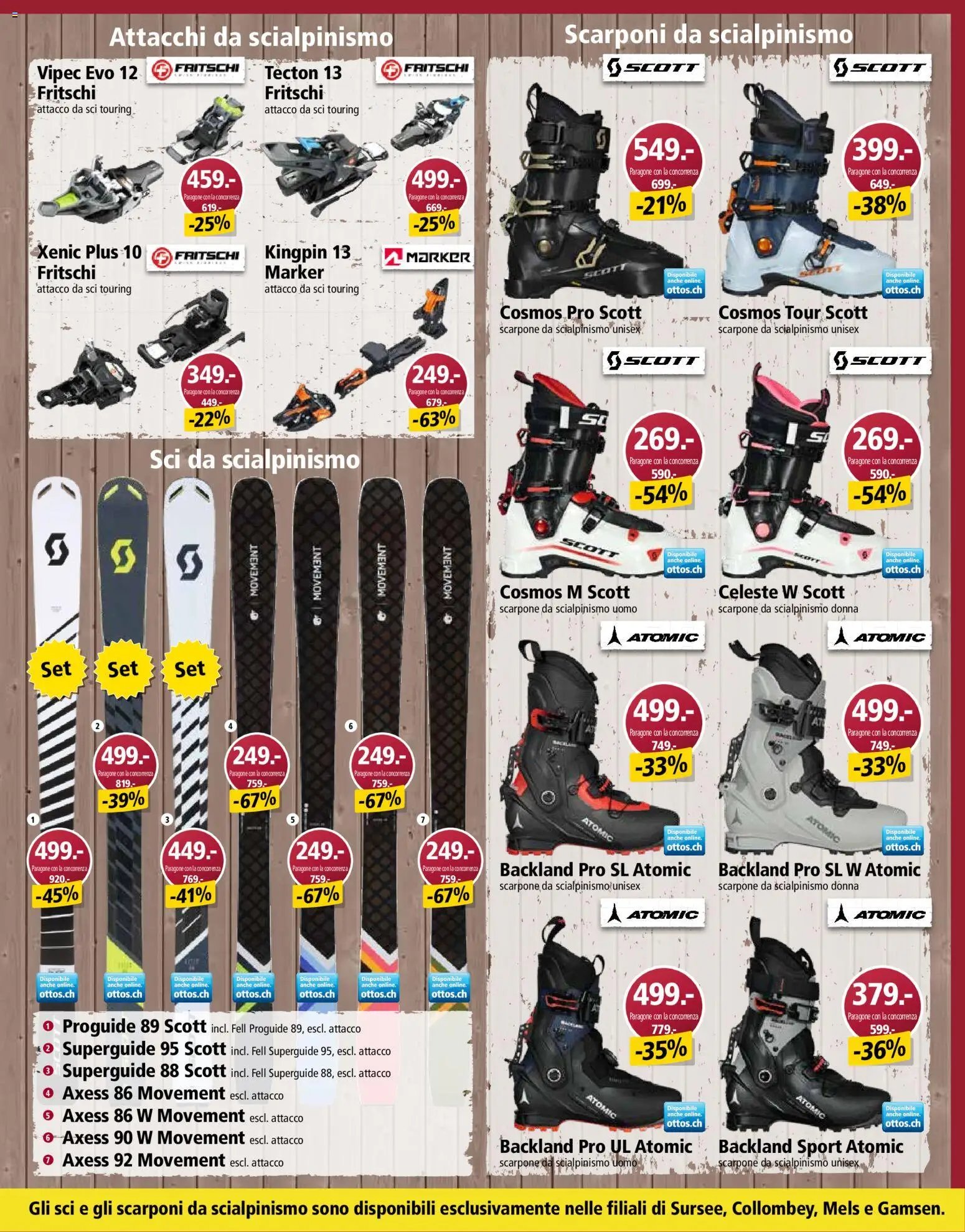 Otto's aktionen Speciale sport invernali