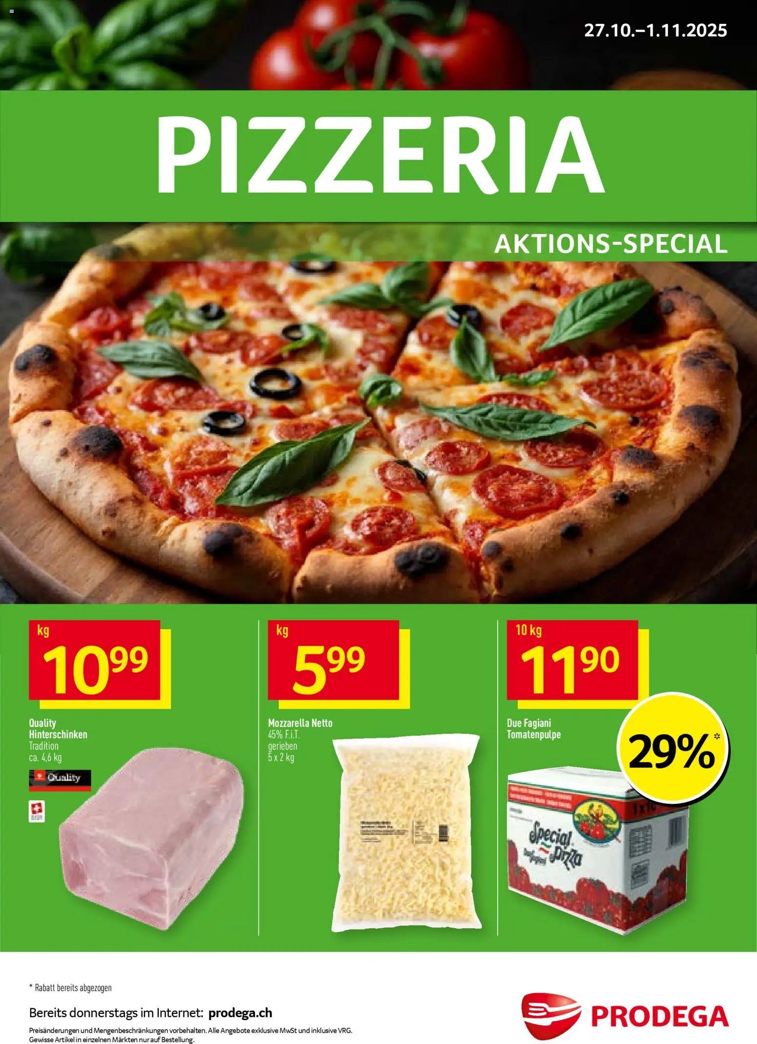 Prodega Aktionen Pizzeria (2025-10-27 - 2025-11-01) | 1