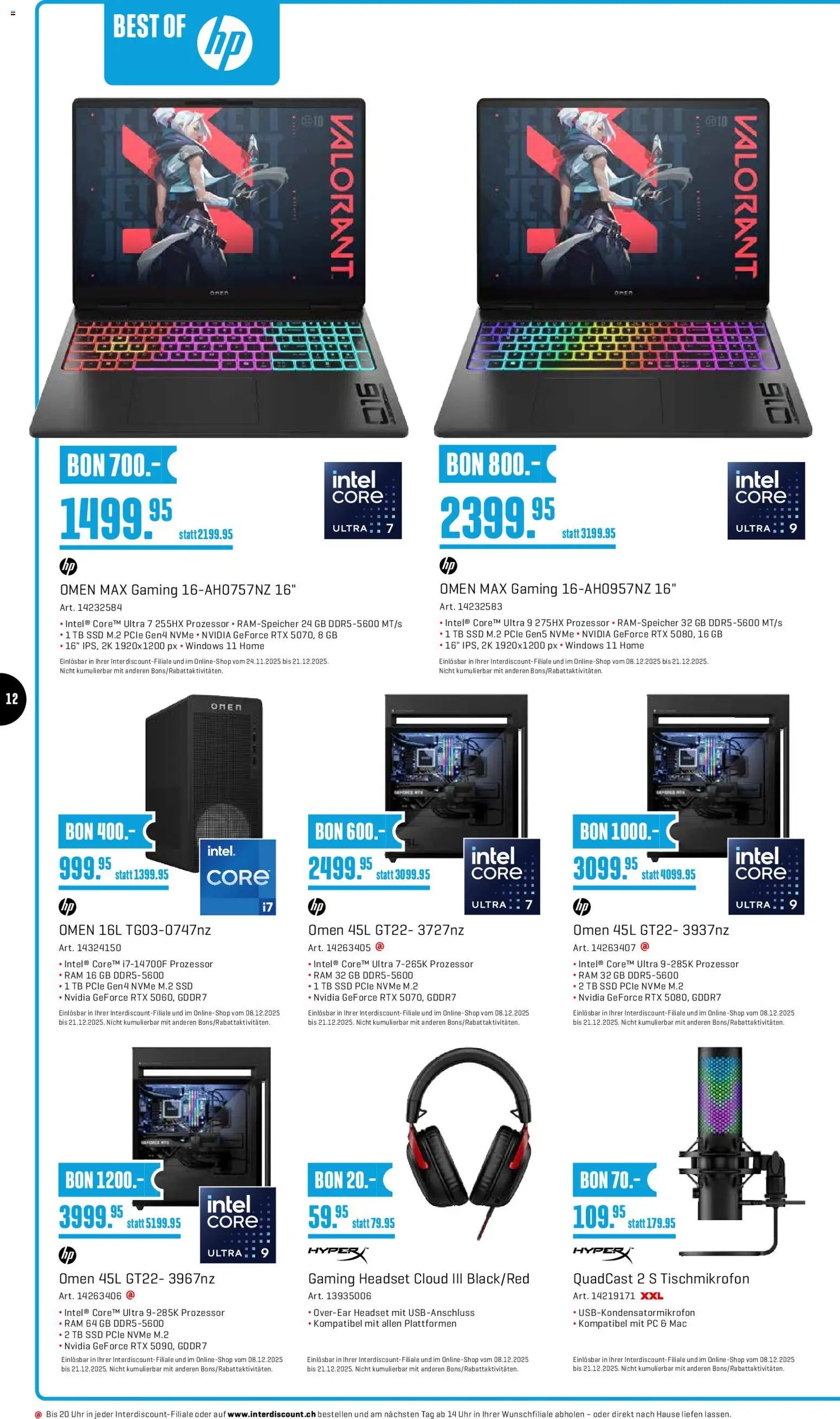 Interdiscount Aktionen (2025-12-08 - 2025-12-21)