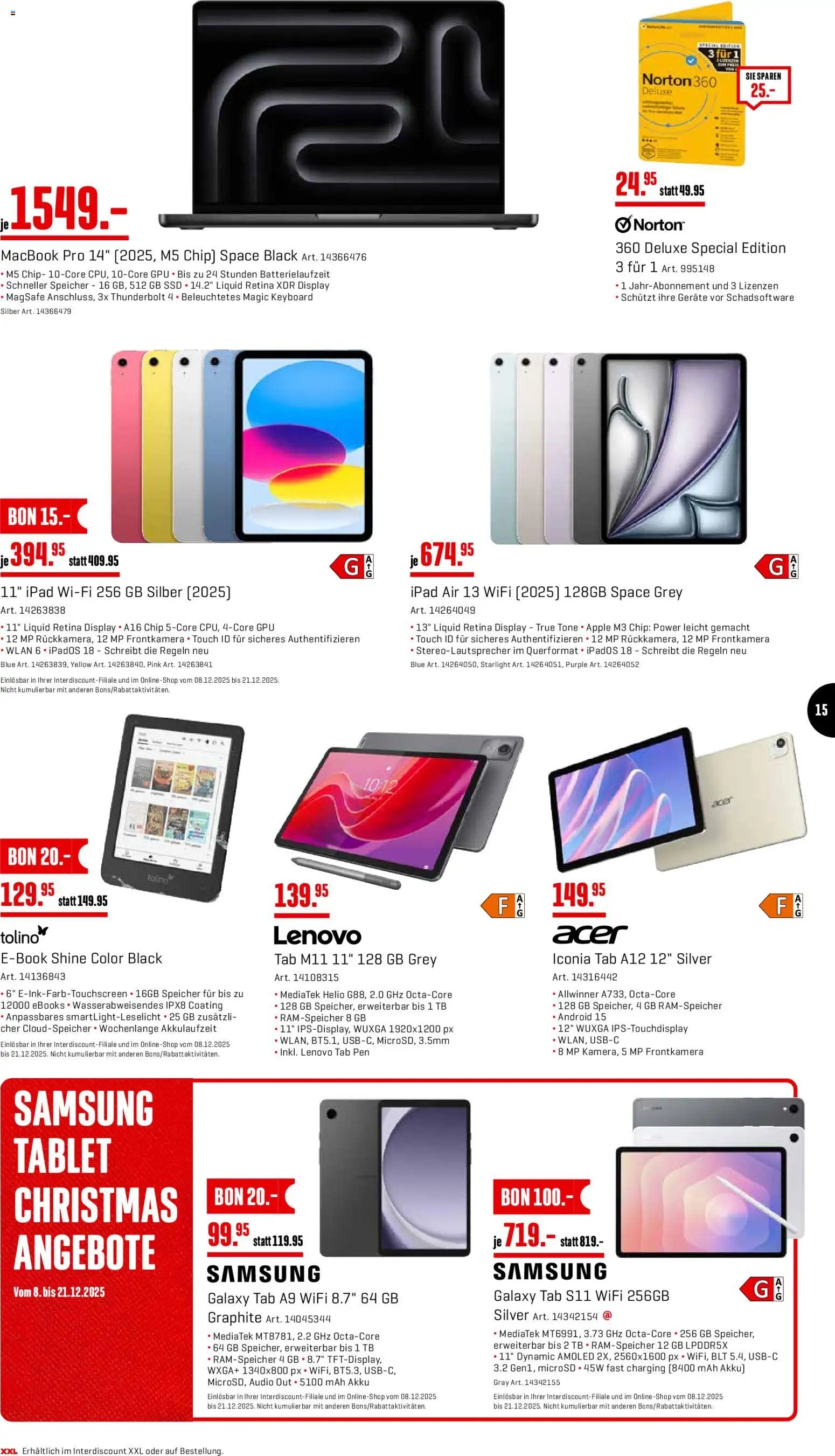 Interdiscount Aktionen (2025-12-08 - 2025-12-21)