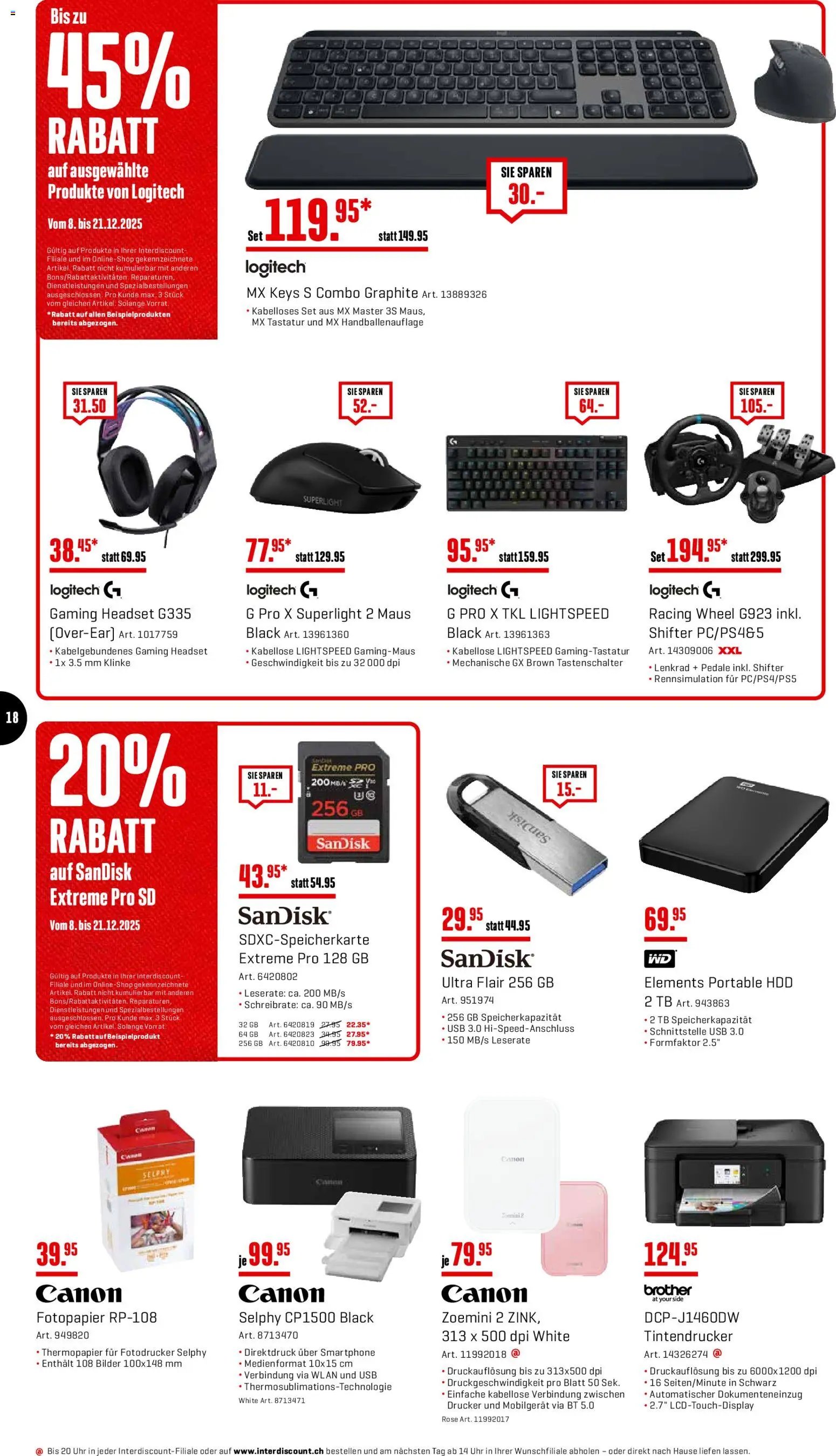 Interdiscount Aktionen (2025-12-08 - 2025-12-21)