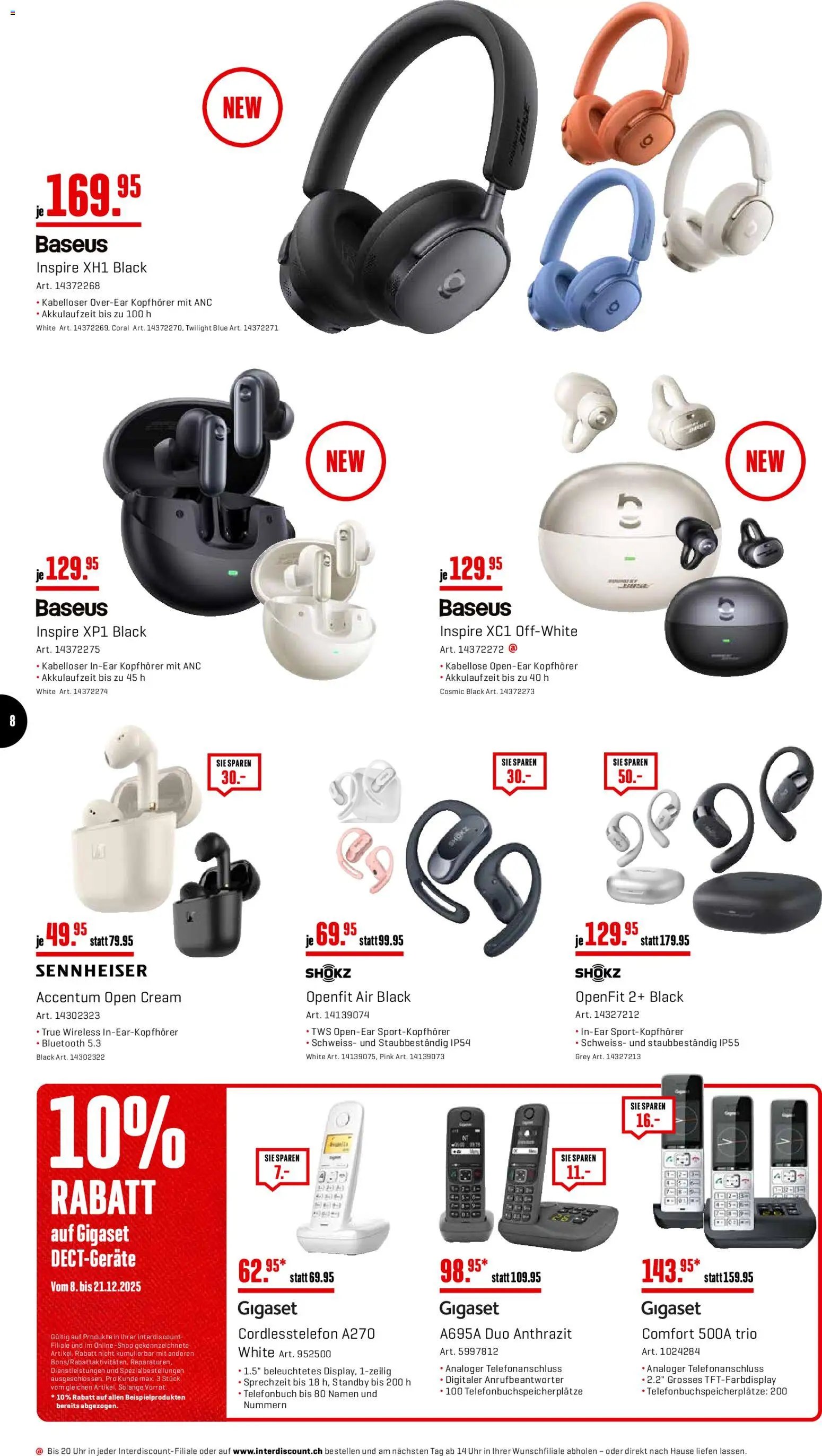 Interdiscount Aktionen (2025-12-08 - 2025-12-21)