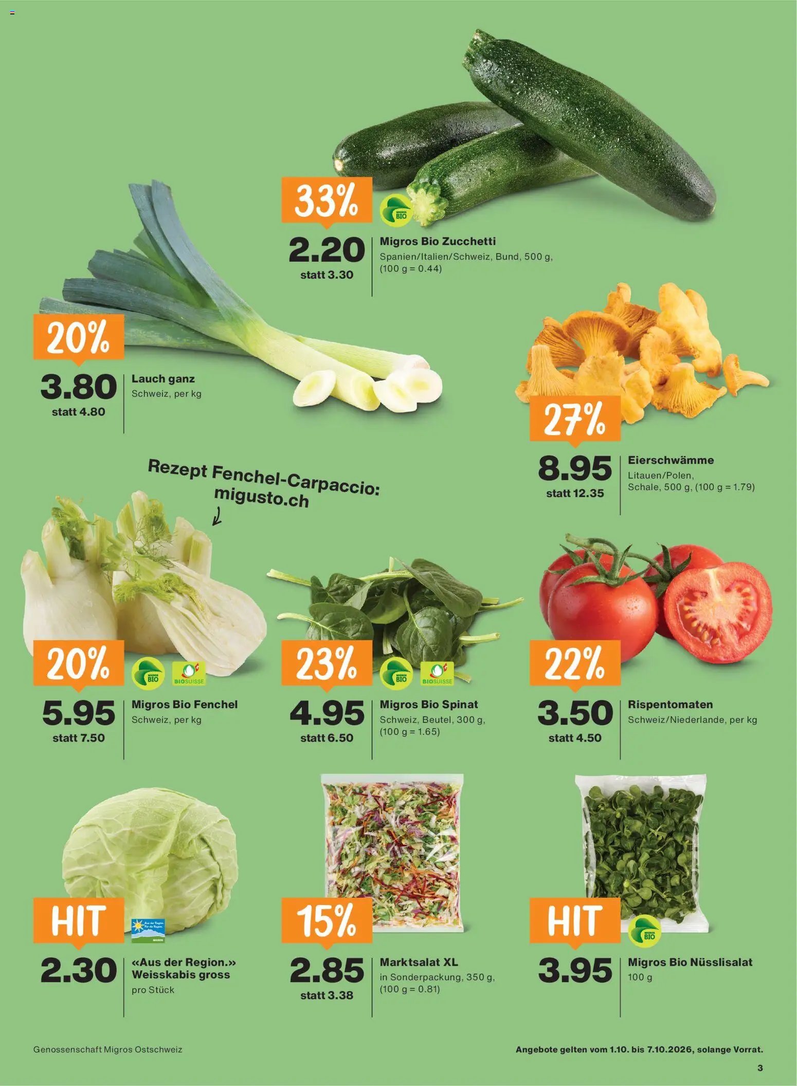 Migros aktionen