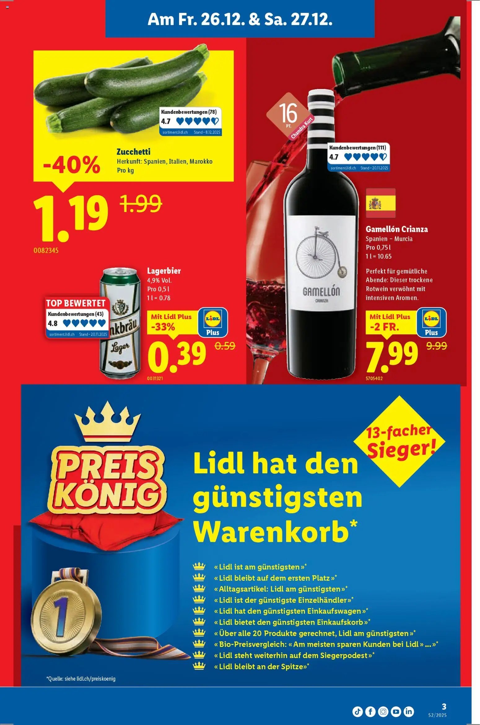 Lidl Aktionen (2025-12-26 - 2025-12-30)