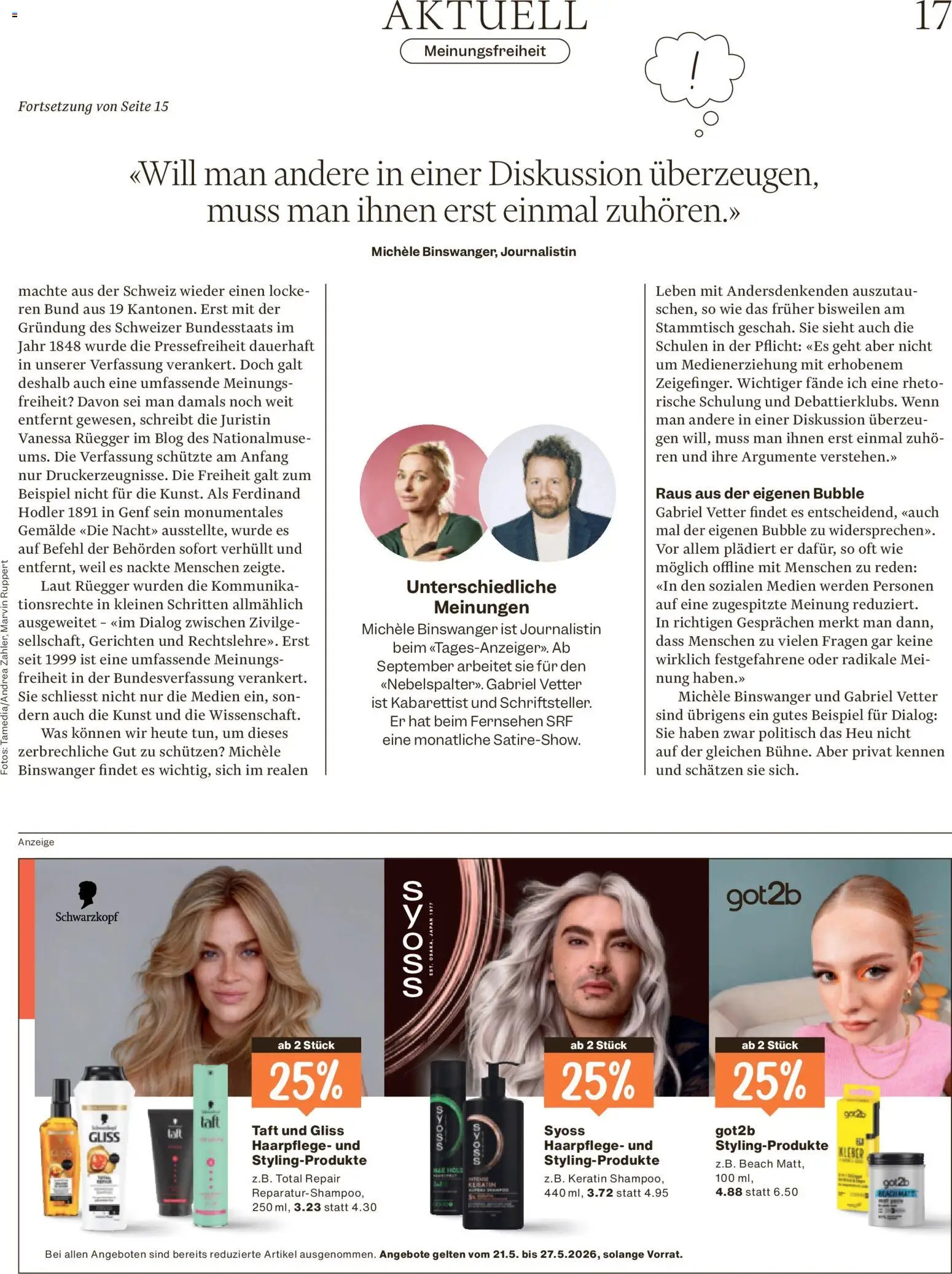 Migros aktionen Magazin (2026-05-19 - 2026-05-25)