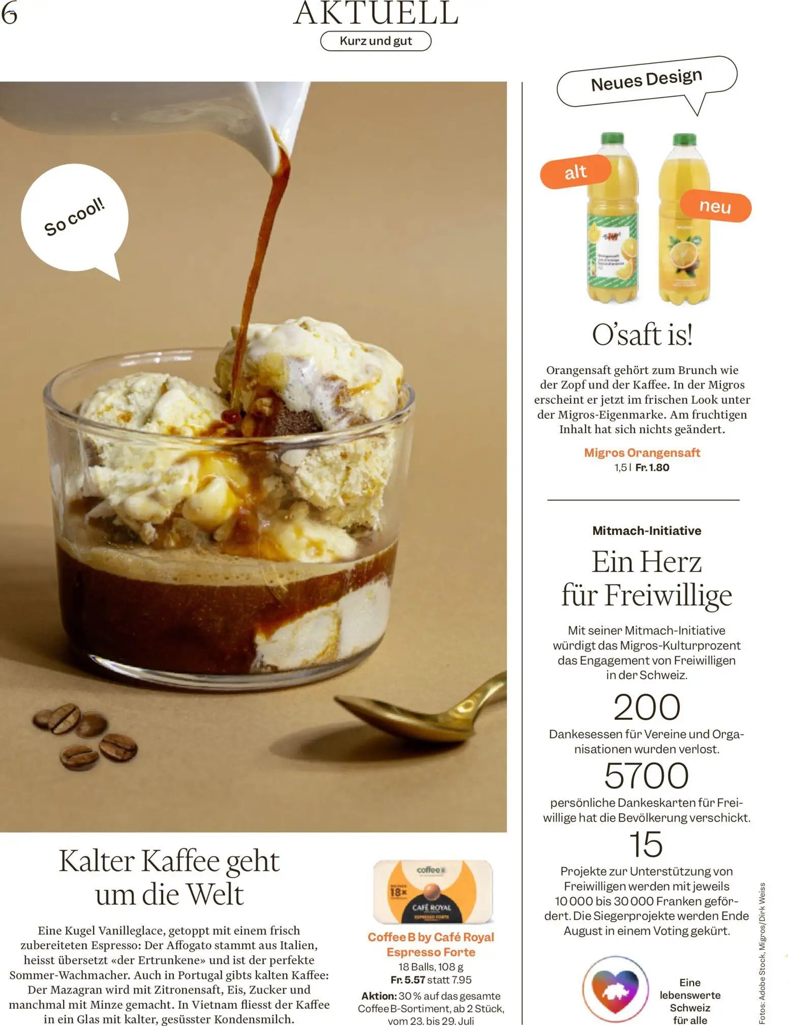 Migros aktionen Magazin