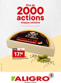 Aligro Aktionen 2000 Chavannes, Matran, Genève, Sion (2026-01-26 - 2026-01-31)