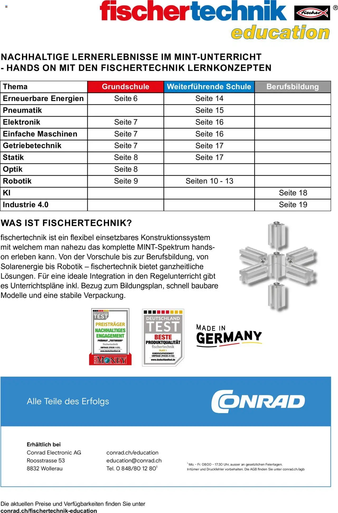 Conrad Fischertechnik education (2023-03-14 - 2025-12-31) | 2