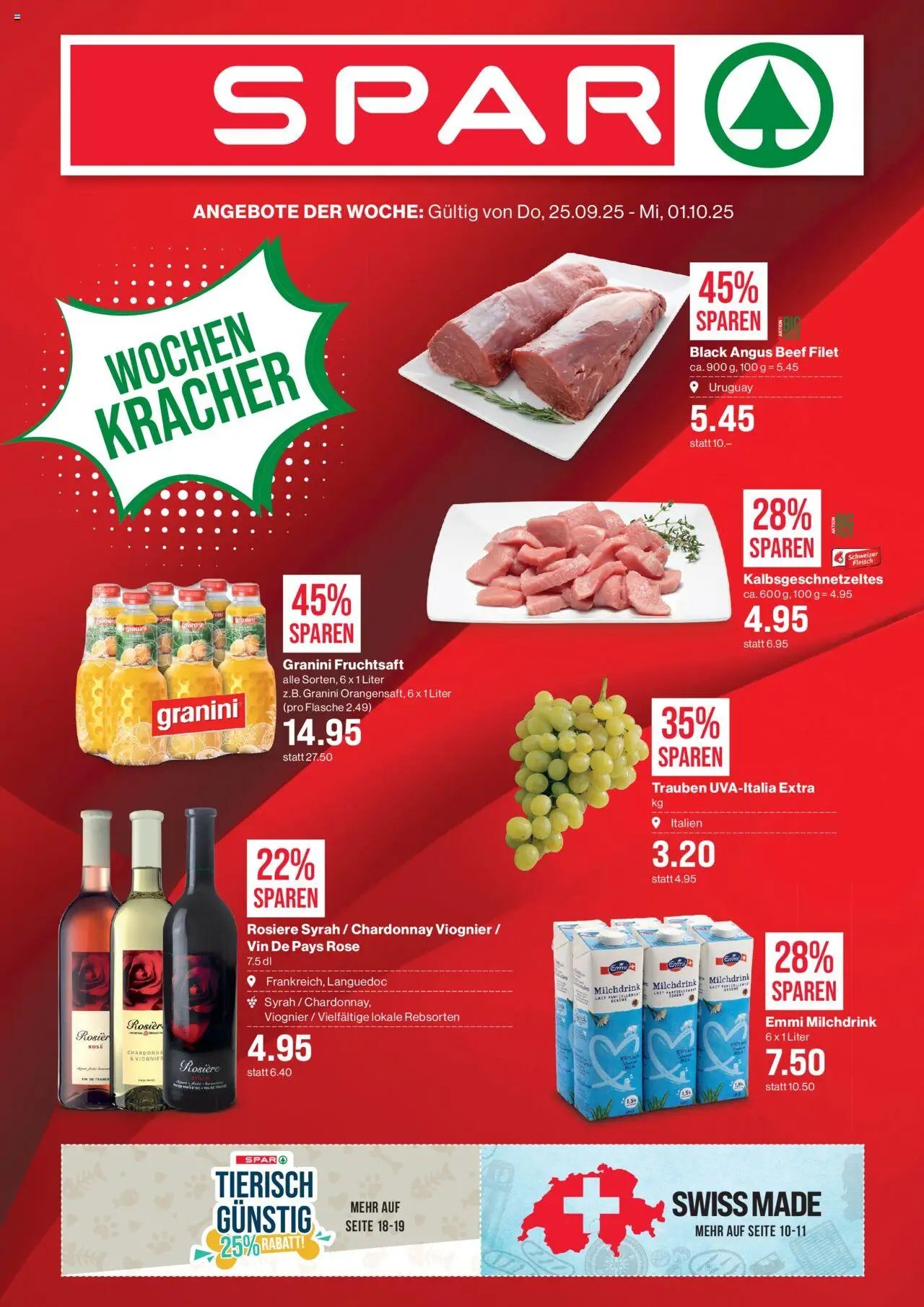 SPAR Aktionen (2025-09-25 - 2025-10-01) | 1