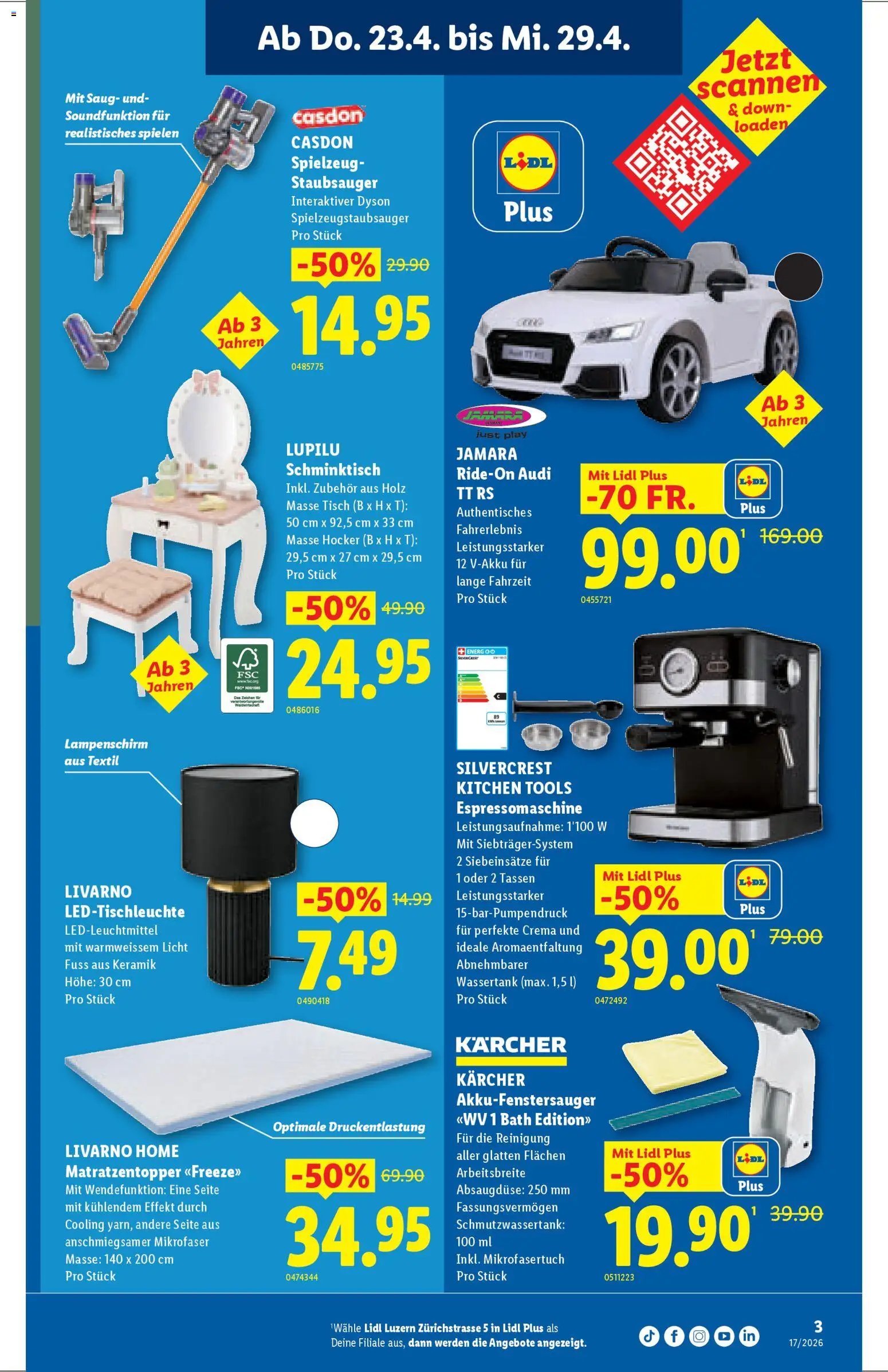 Lidl Aktionen Neueröffnung Luzern (2026-04-23 - 2026-04-29)