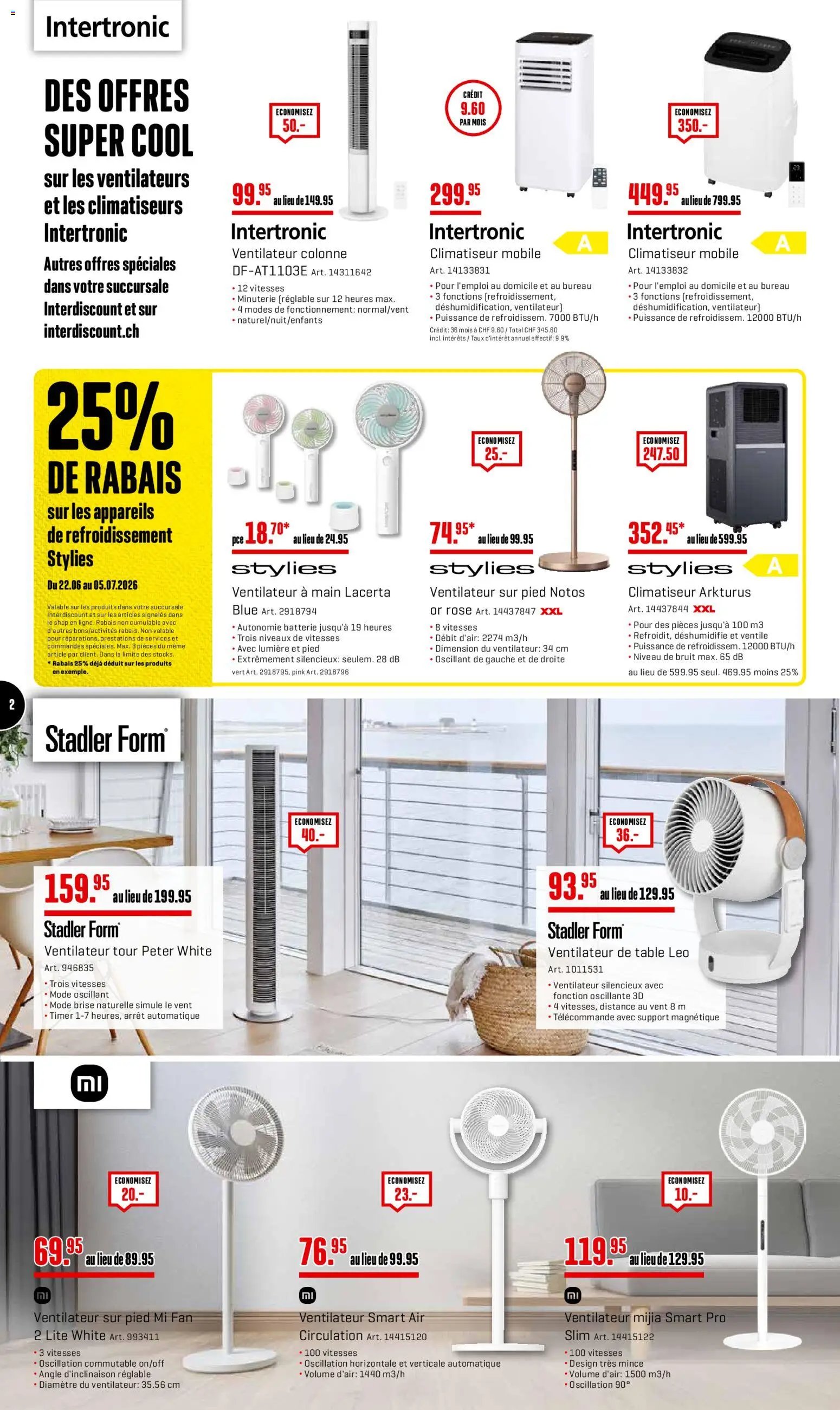 Interdiscount aktionen Climatisation
