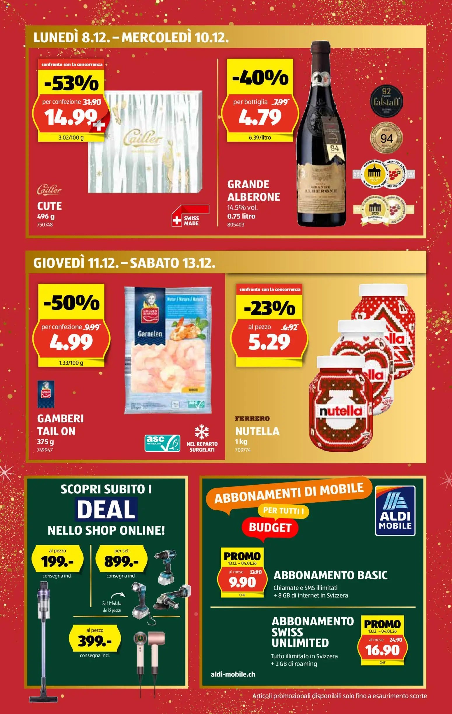 Aldi Aktionen I nostri deal natalizi (2025-12-01 - 2025-12-13) | 2