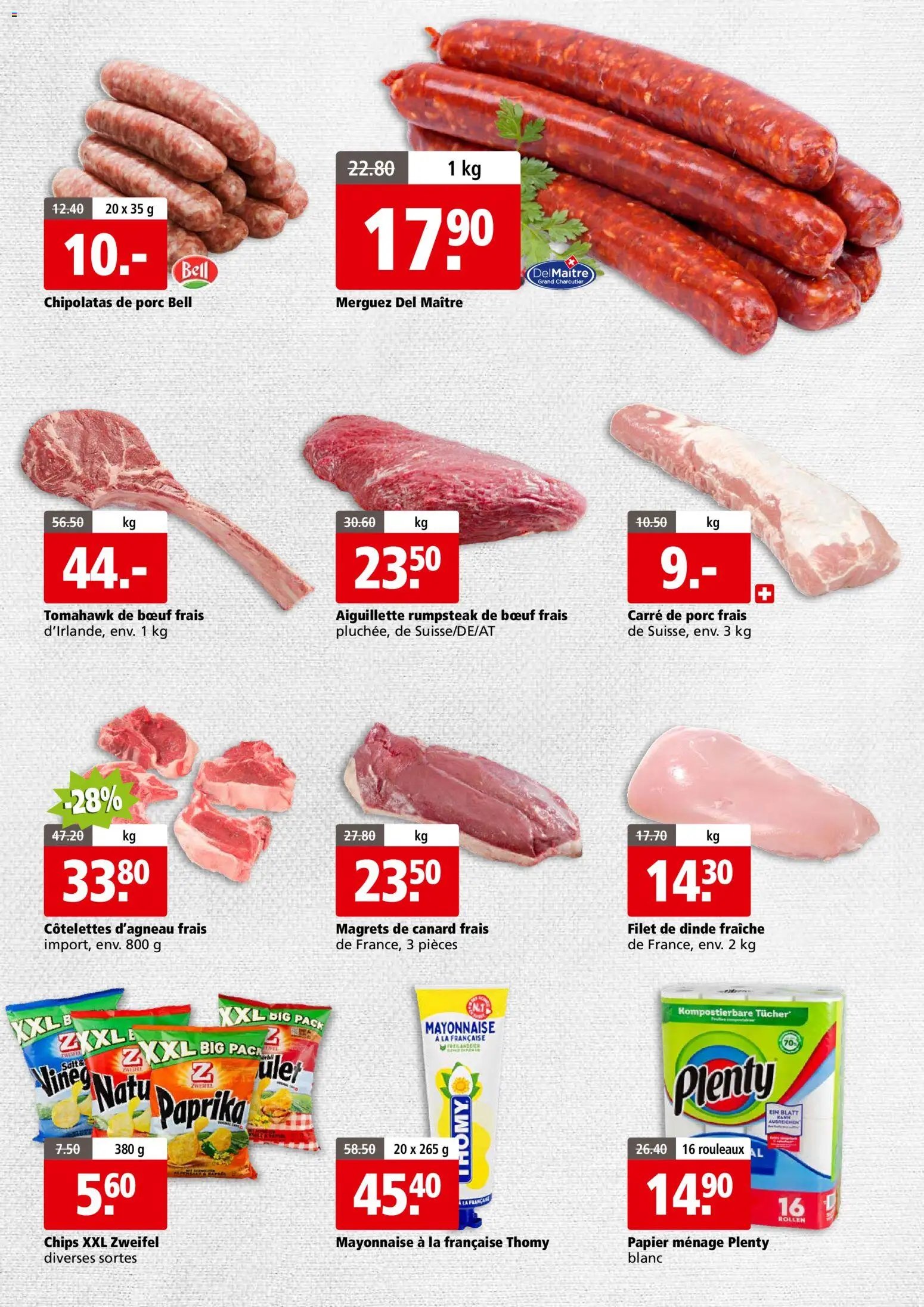Aligro aktionen Business Chavannes, Matran, Genève, Sion