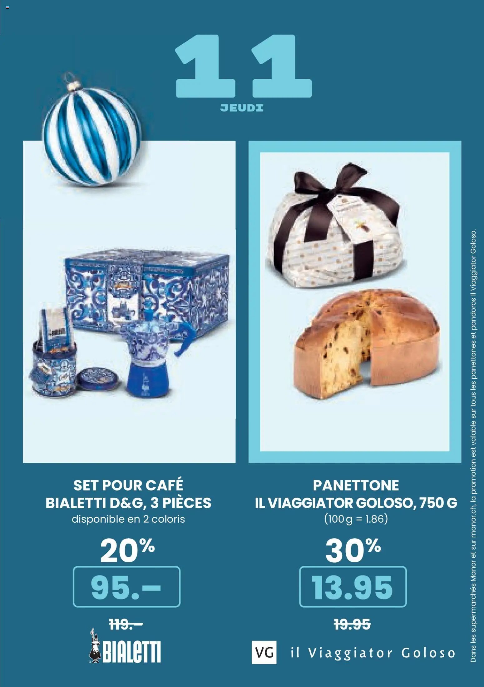 Manor Aktionen Calendrier de L'Avent (2025-12-01 - 2025-12-24) | 13