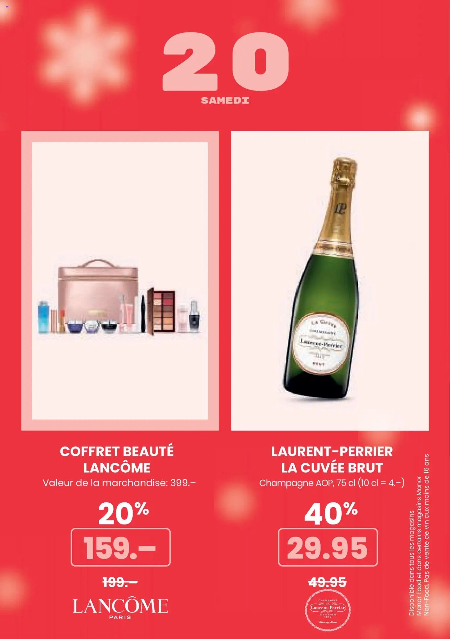 Manor Aktionen Calendrier de L'Avent (2025-12-01 - 2025-12-24) | 22