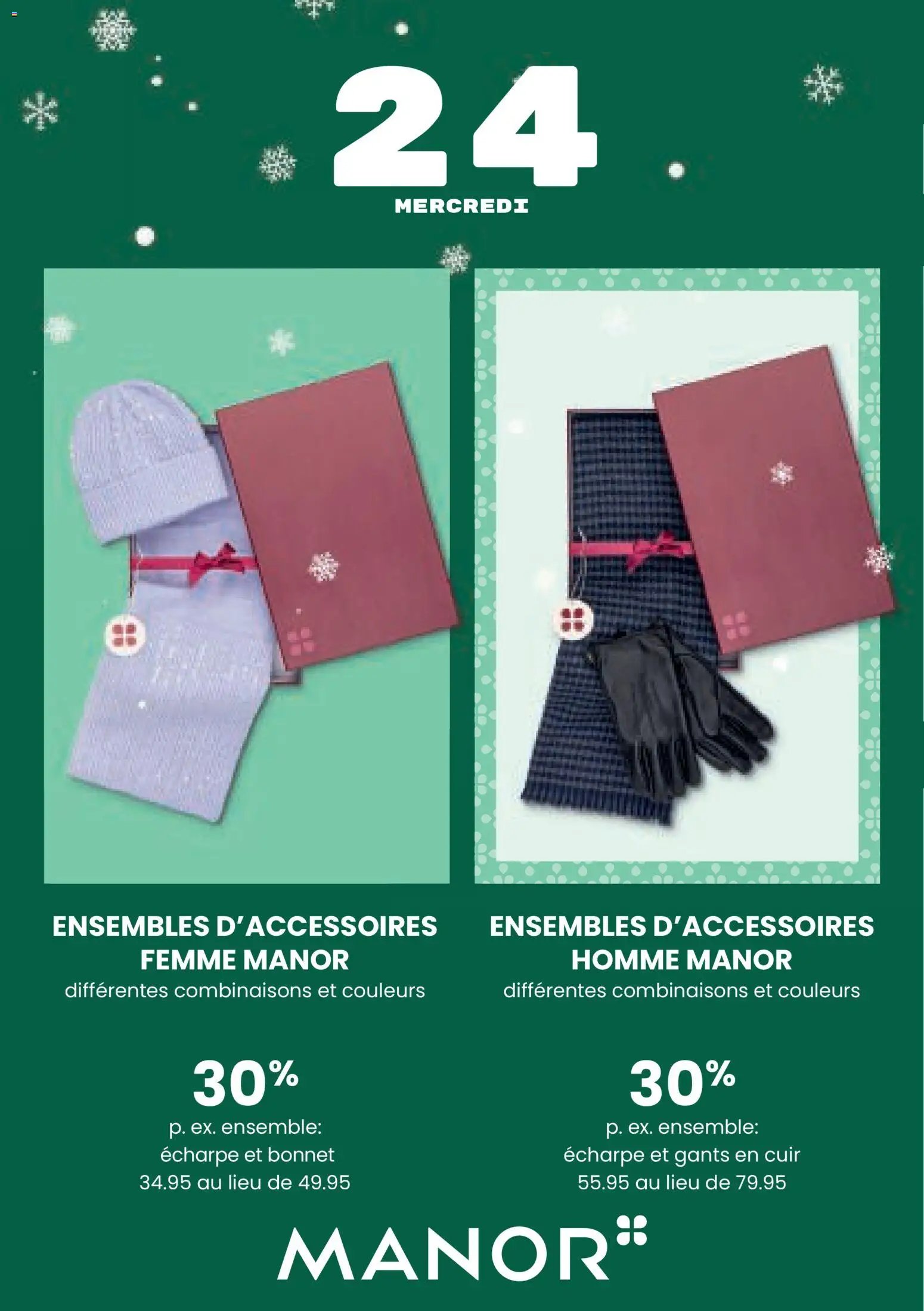 Manor Aktionen Calendrier de L'Avent (2025-12-01 - 2025-12-24) | 28