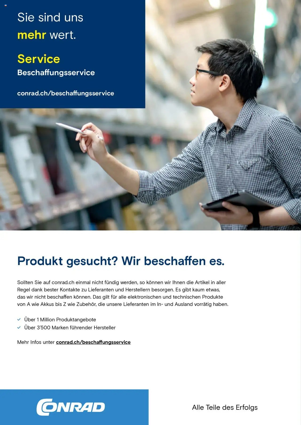 Conrad Aktionen Produktionsprozess (2024-07-09 - 2025-12-31) | 2