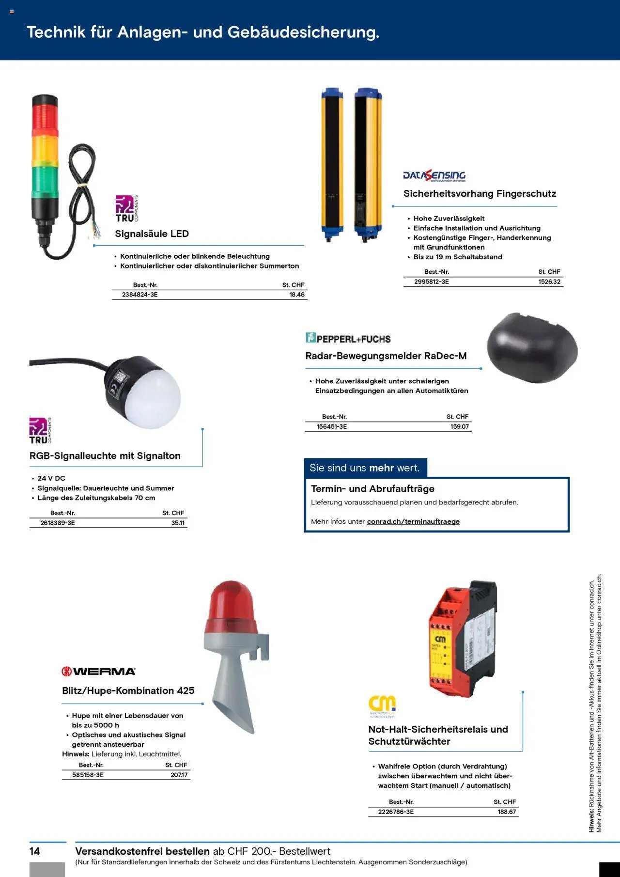 Conrad Aktionen Produktionsprozess (2024-07-09 - 2025-12-31) | 14