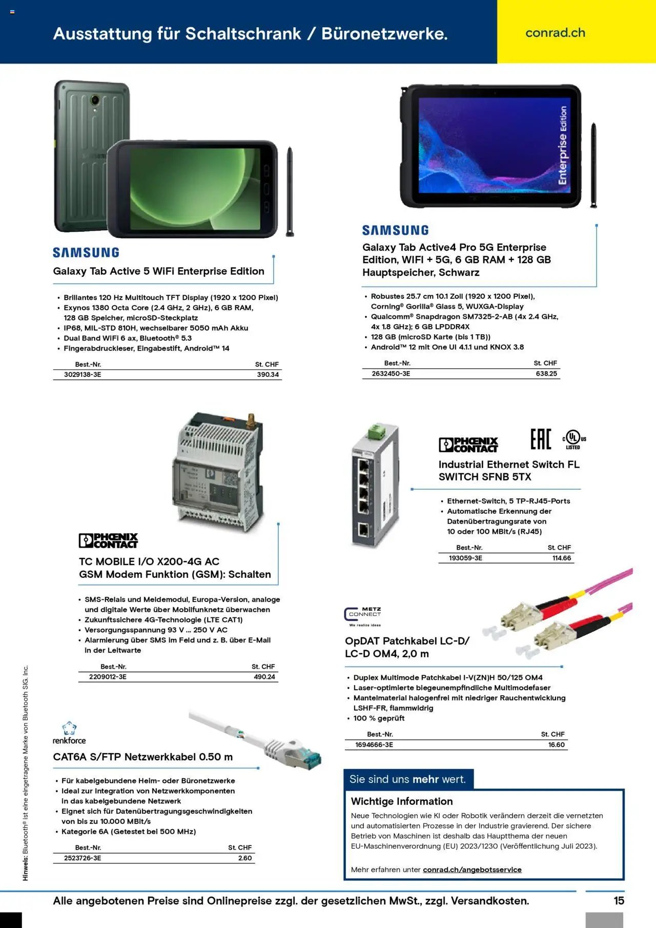 Conrad Aktionen Produktionsprozess (2024-07-09 - 2025-12-31) | 15
