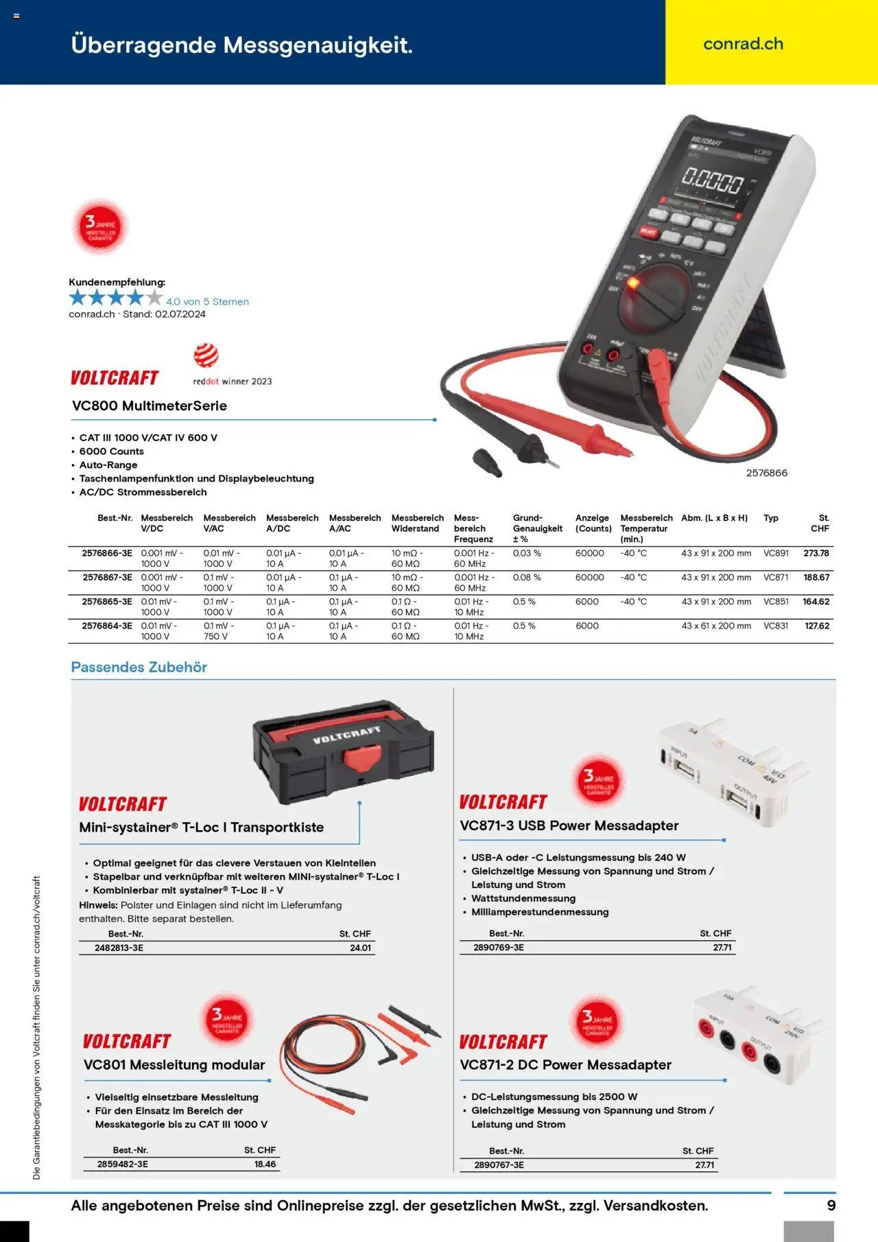 Conrad Aktionen Produktionsprozess (2024-07-09 - 2025-12-31) | 9