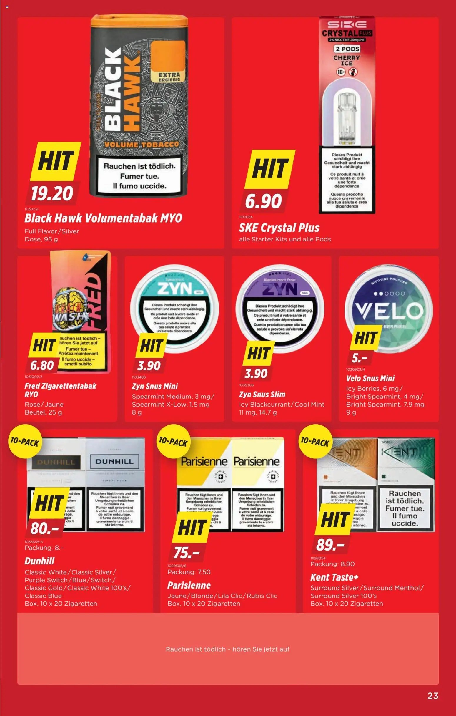 Denner Aktionen (2026-01-06 - 2026-01-12) | 23