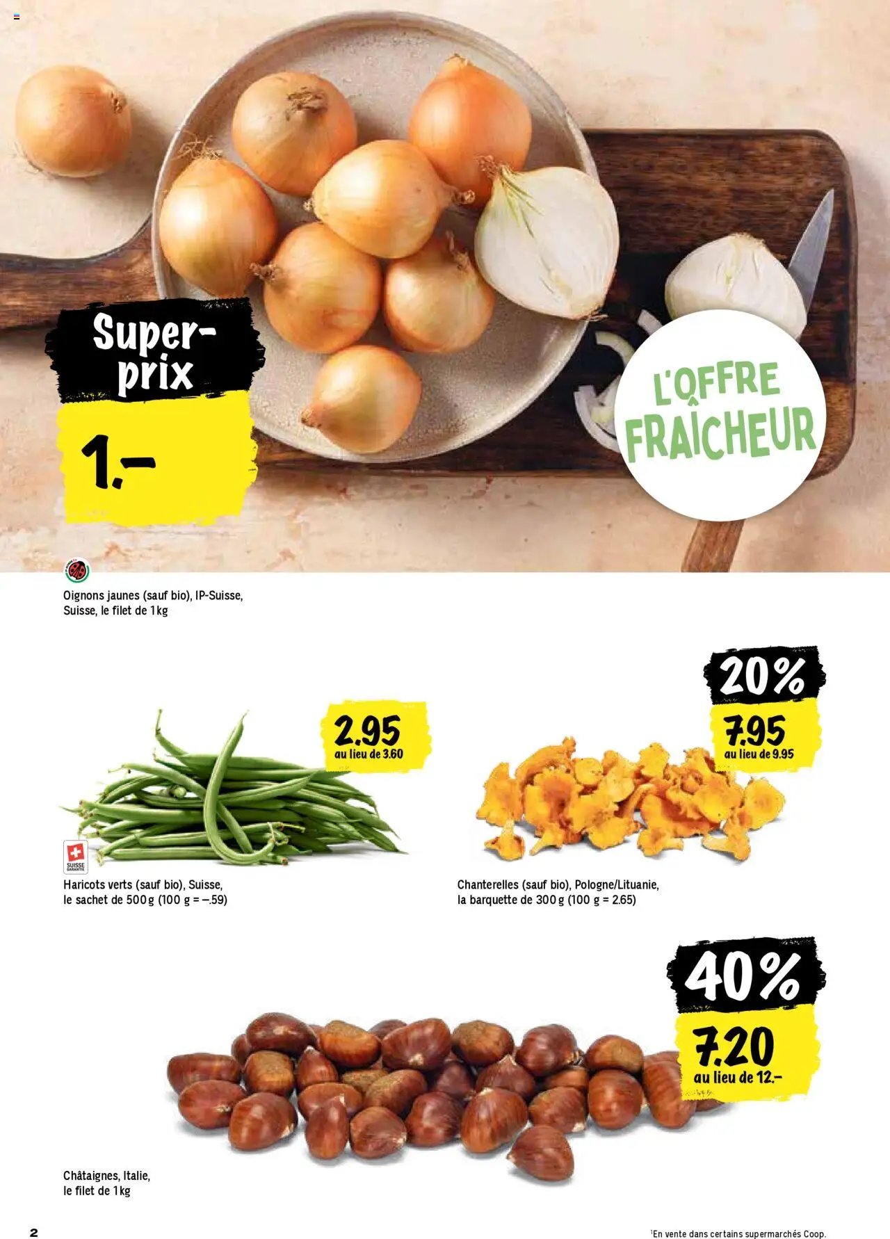 Coop Les actions de la semaine (2025-10-02 - 2025-10-08)