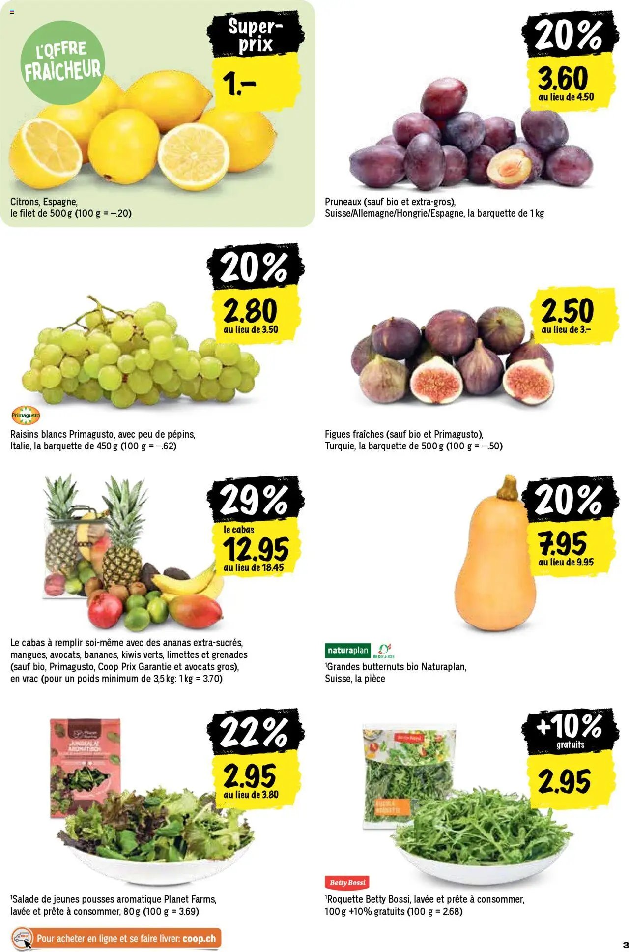 Coop Les actions de la semaine (2025-10-02 - 2025-10-08)