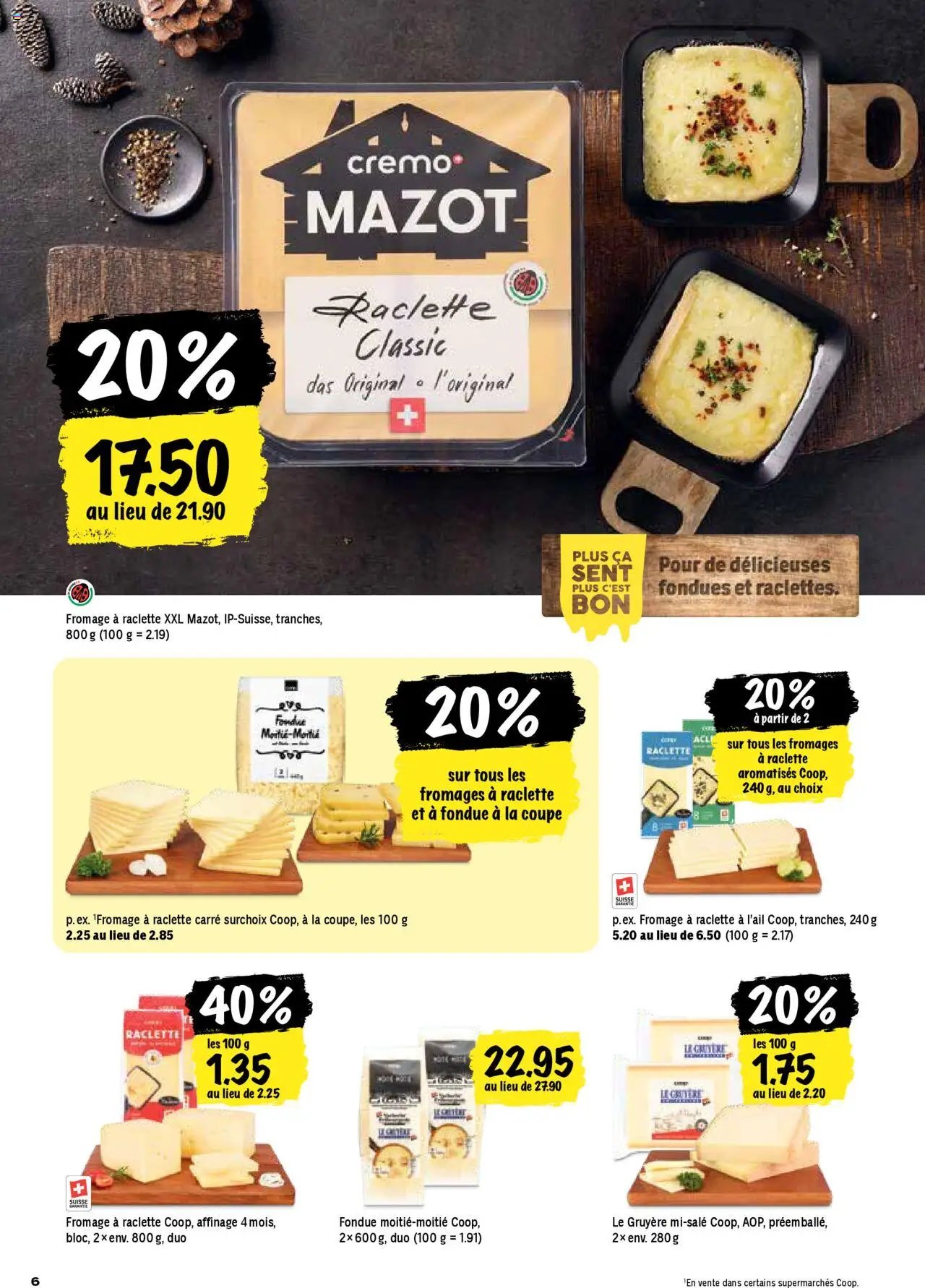 Coop Les actions de la semaine (2025-10-02 - 2025-10-08)